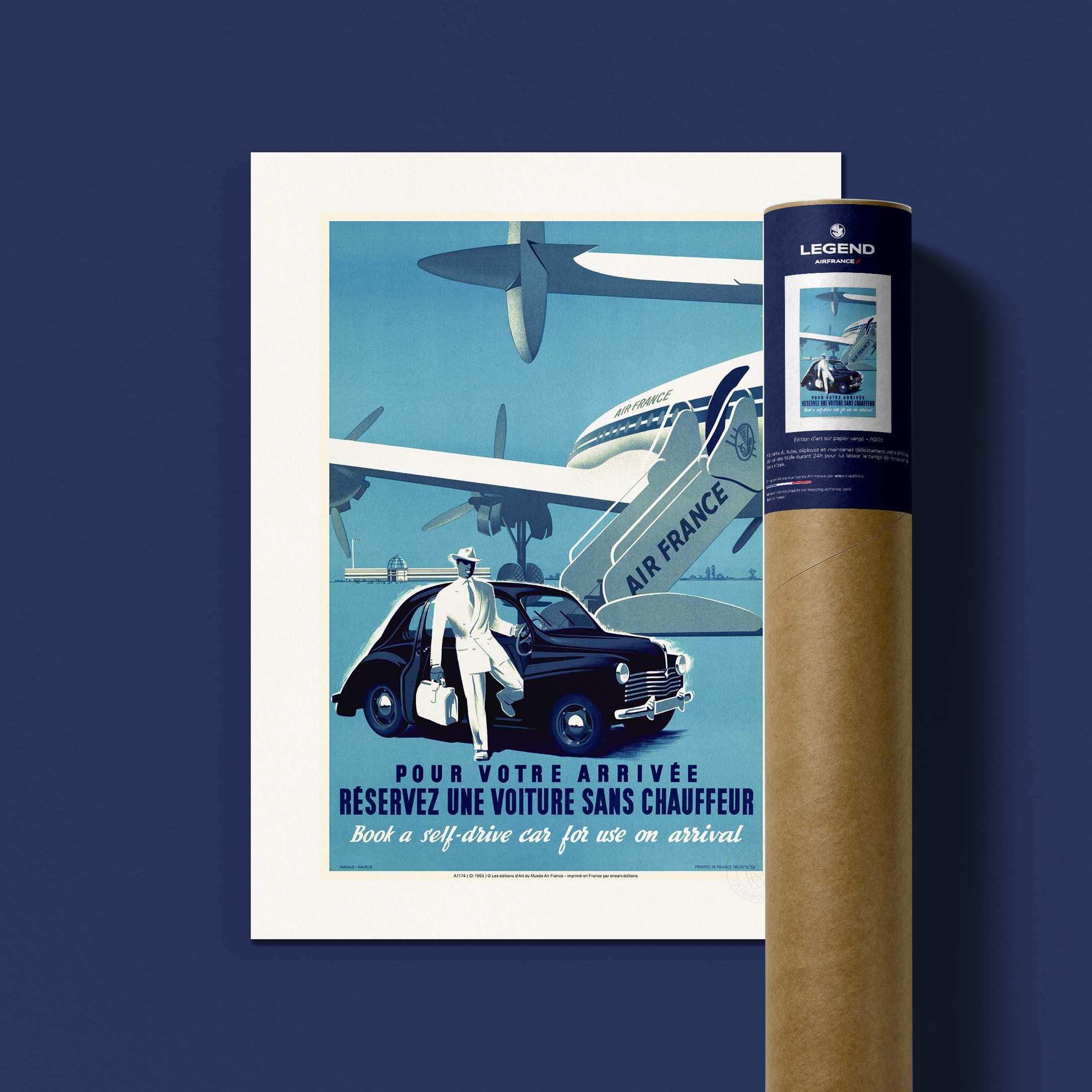 Cartello Air France - Per il vostro arrivo