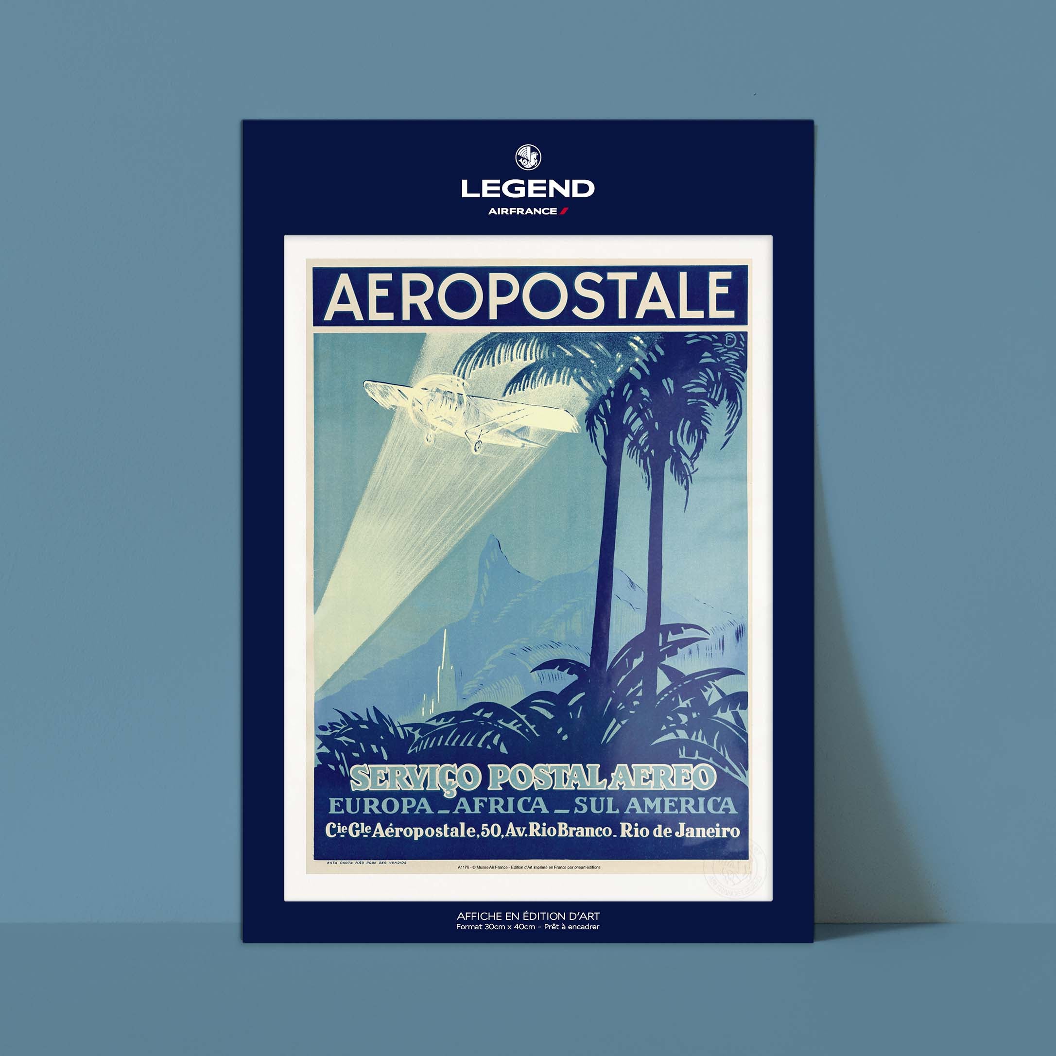 Affiche Air France - Europe-Africa-Sul America