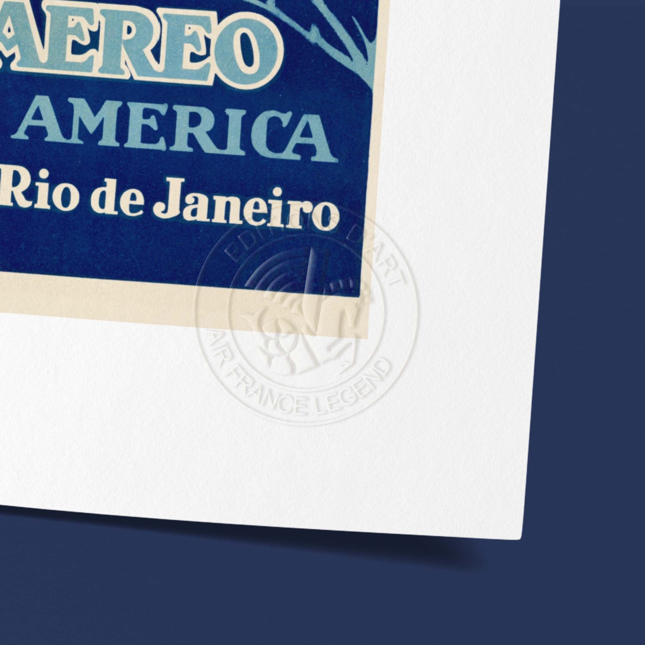 Affiche Air France - Europe-Africa-Sul America