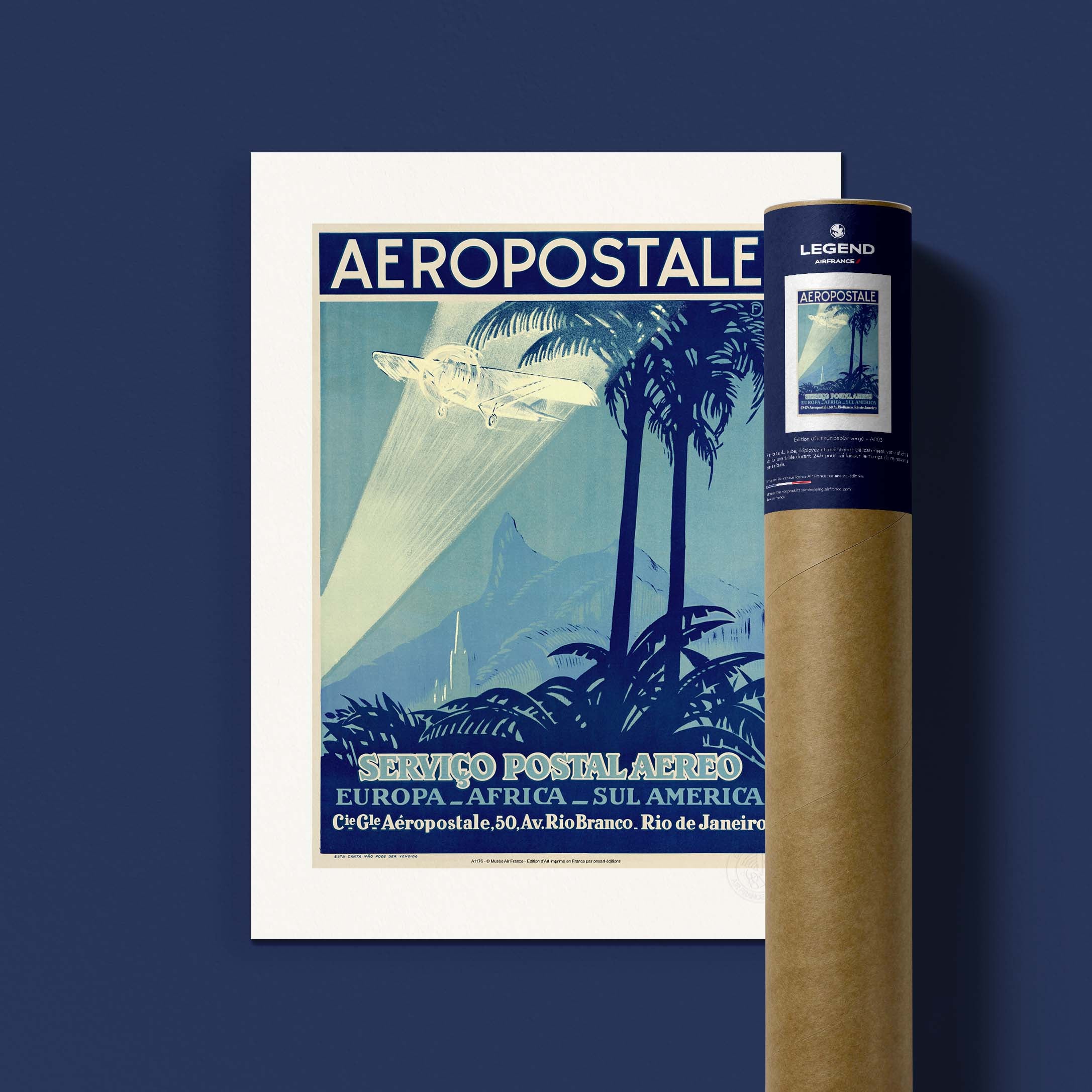 Affiche Air France - Europe-Africa-Sul America