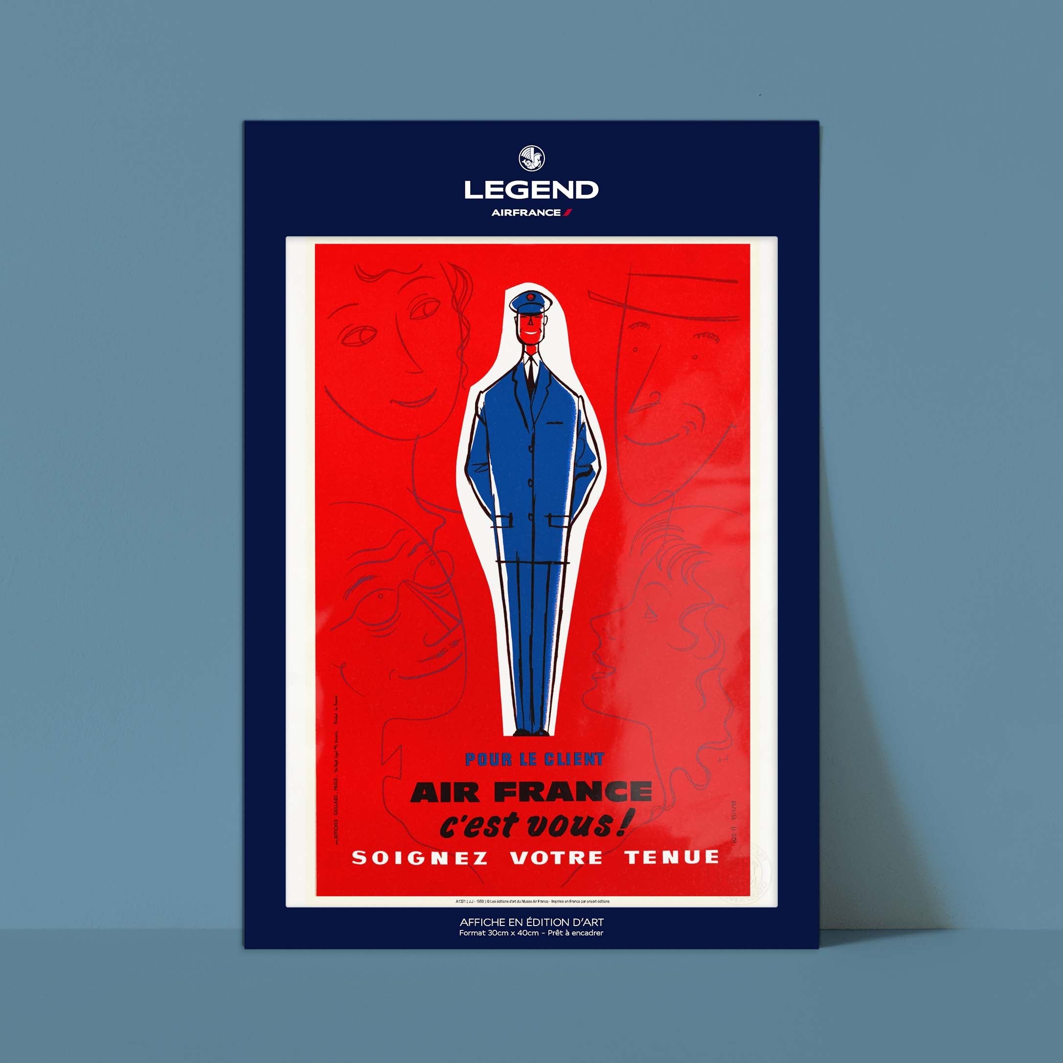 Affiche "Les Imparfaits" Air France - Soignez votre tenue