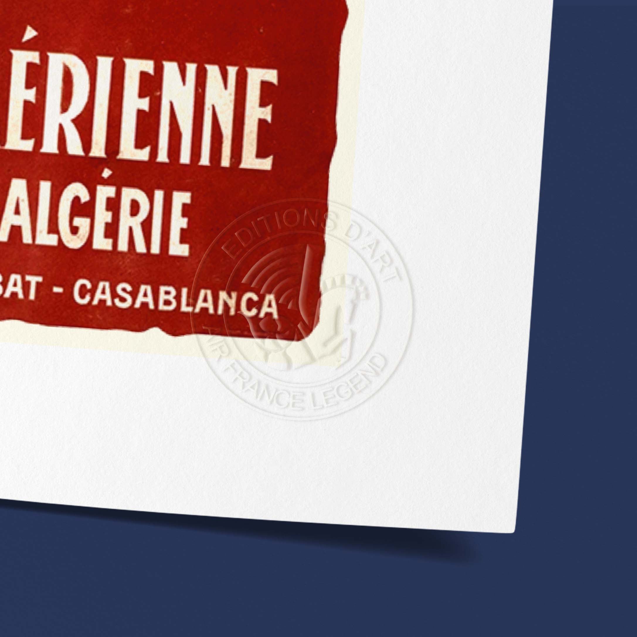 Locandina Air France - Maison G. Latécoère Francia Spagna Marocco Algeria