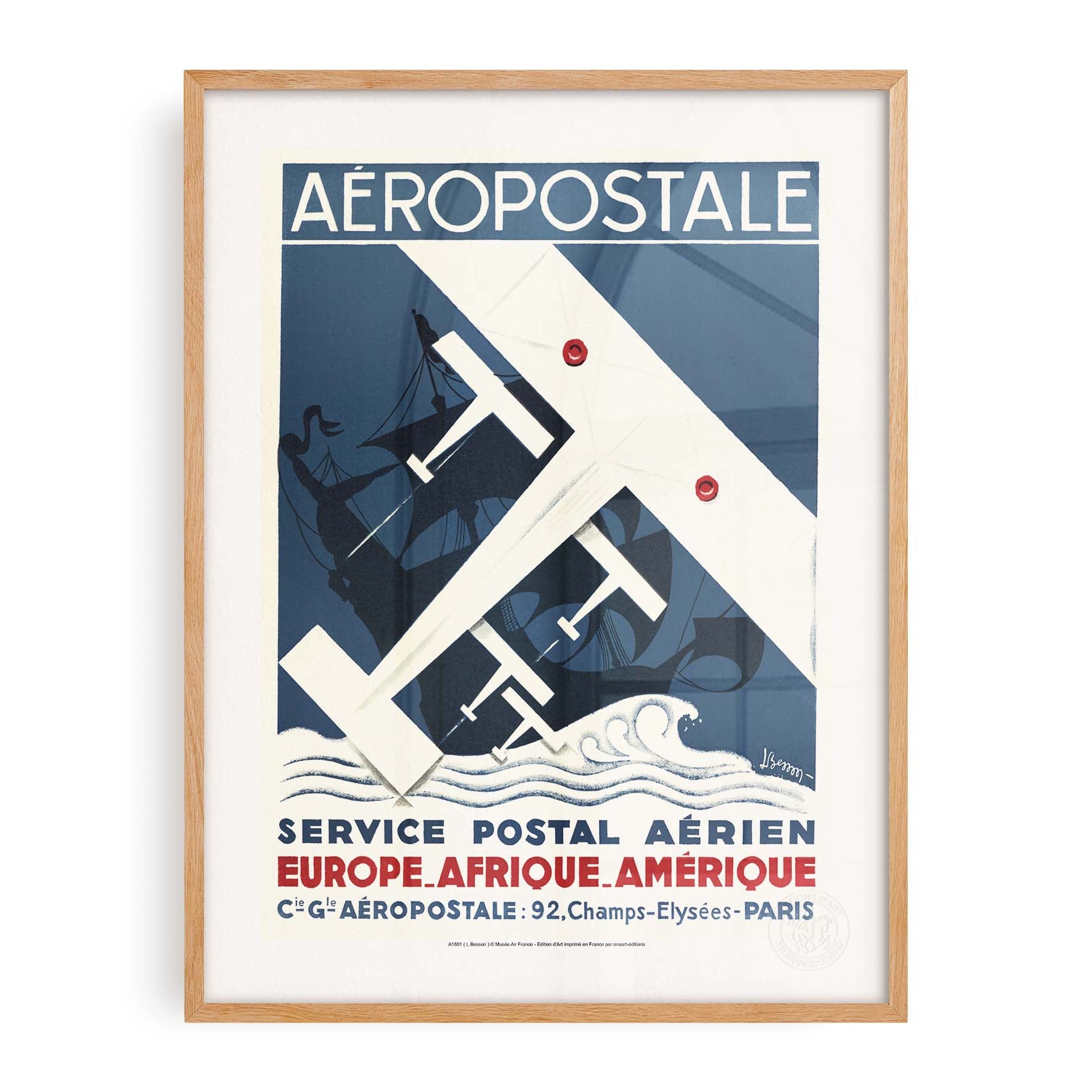 Air France poster - Airmail service