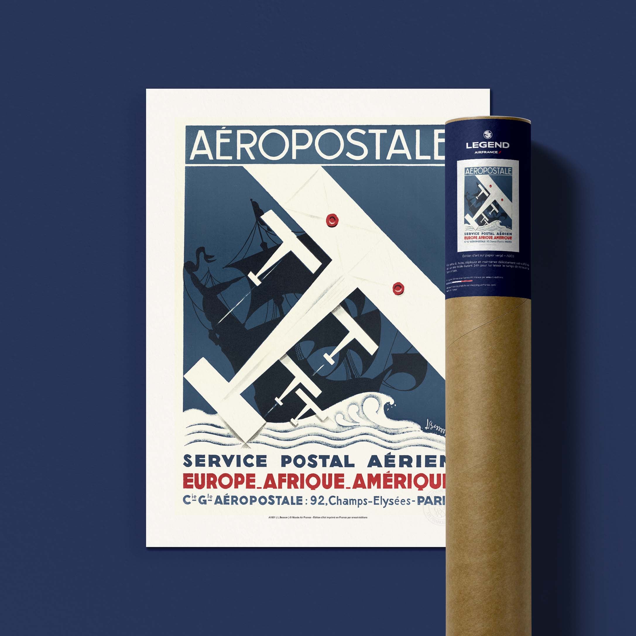 Air France poster - Airmail service
