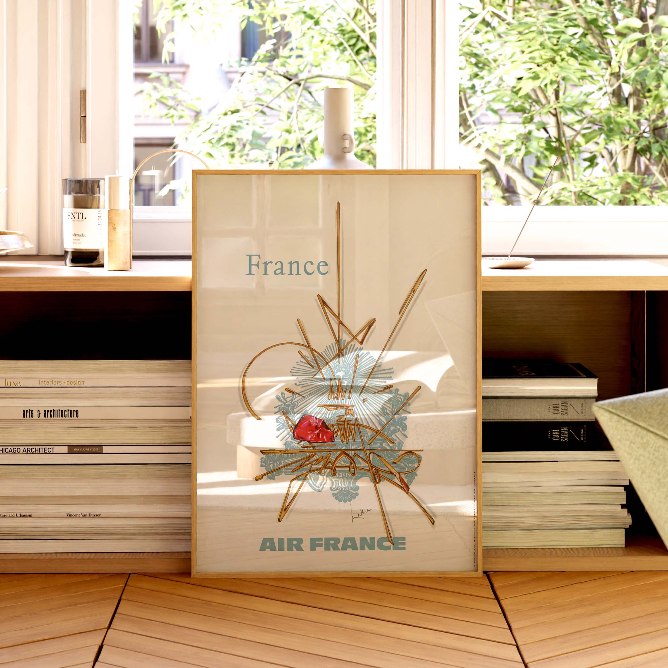 Air France poster - France by Georges Mathieu