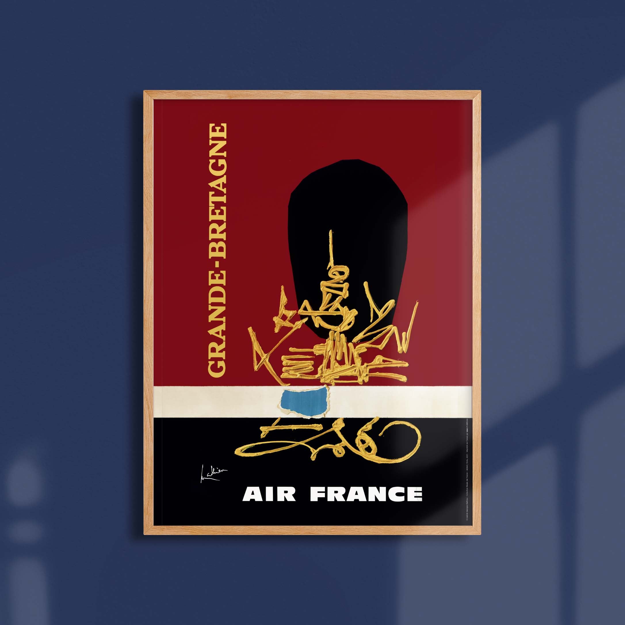 Air France poster - Great Britain by Georges Mathieu