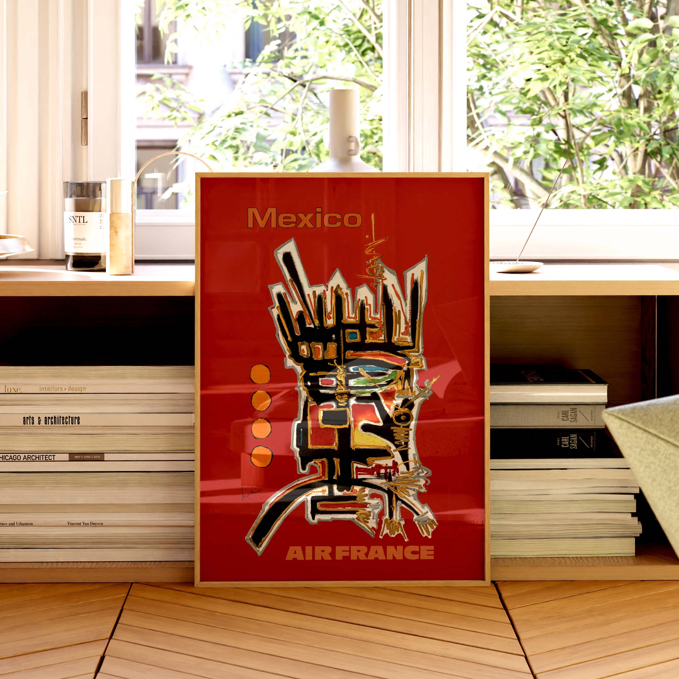 Air France poster - Mexico by Georges Mathieu