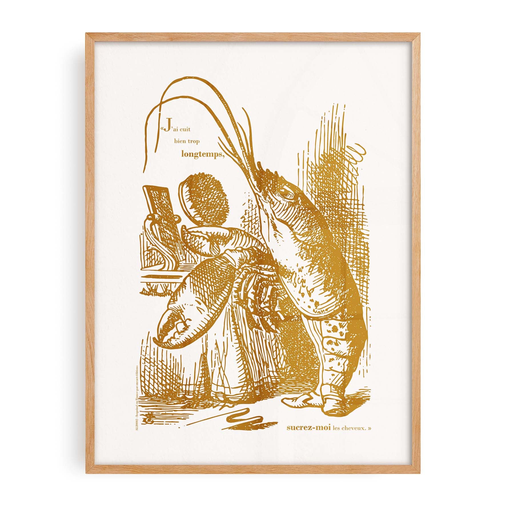 Affiche Alice - Il granchio si pettina davanti allo specchio