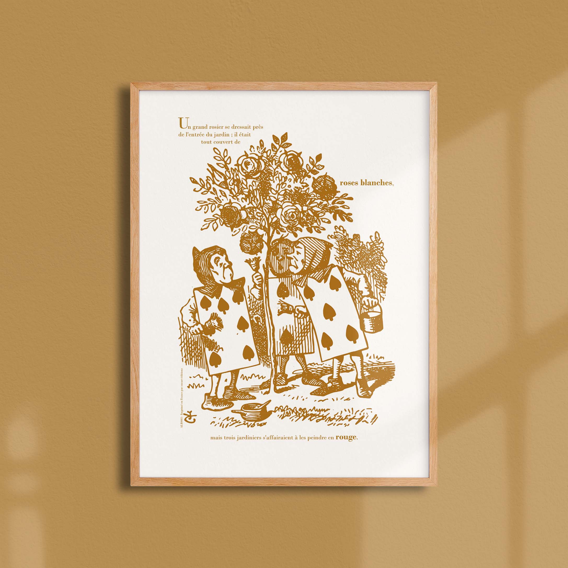 Affiche "Les Imparfaits" Alice - Deux, Cinq & Sept peignent le rosier