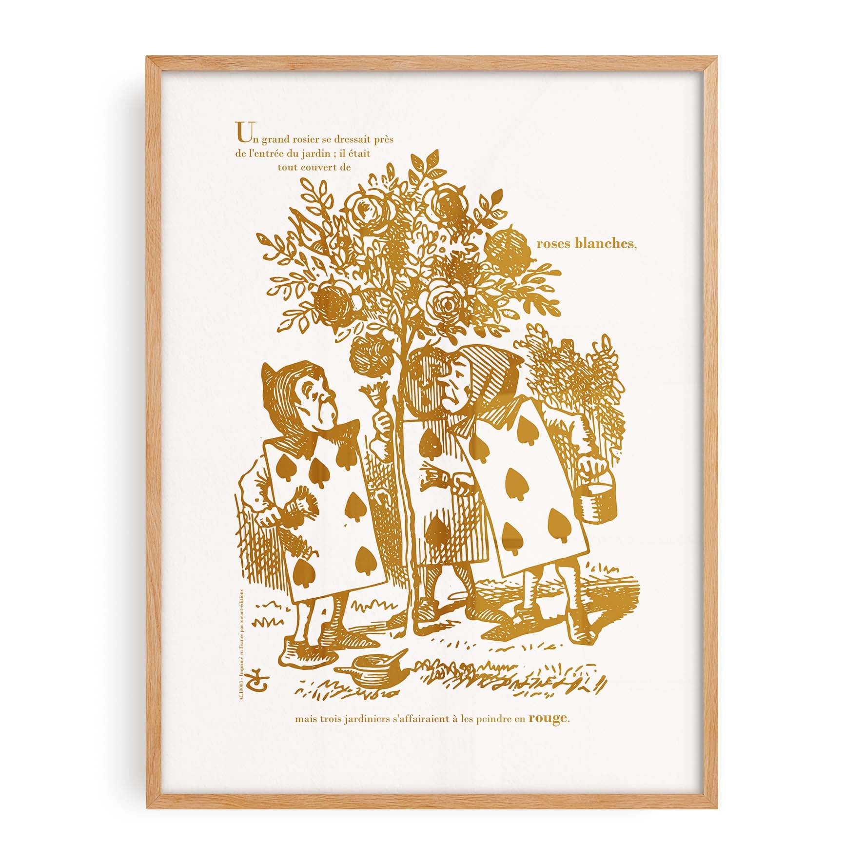 Affiche "Les Imparfaits" Alice - Deux, Cinq & Sept peignent le rosier