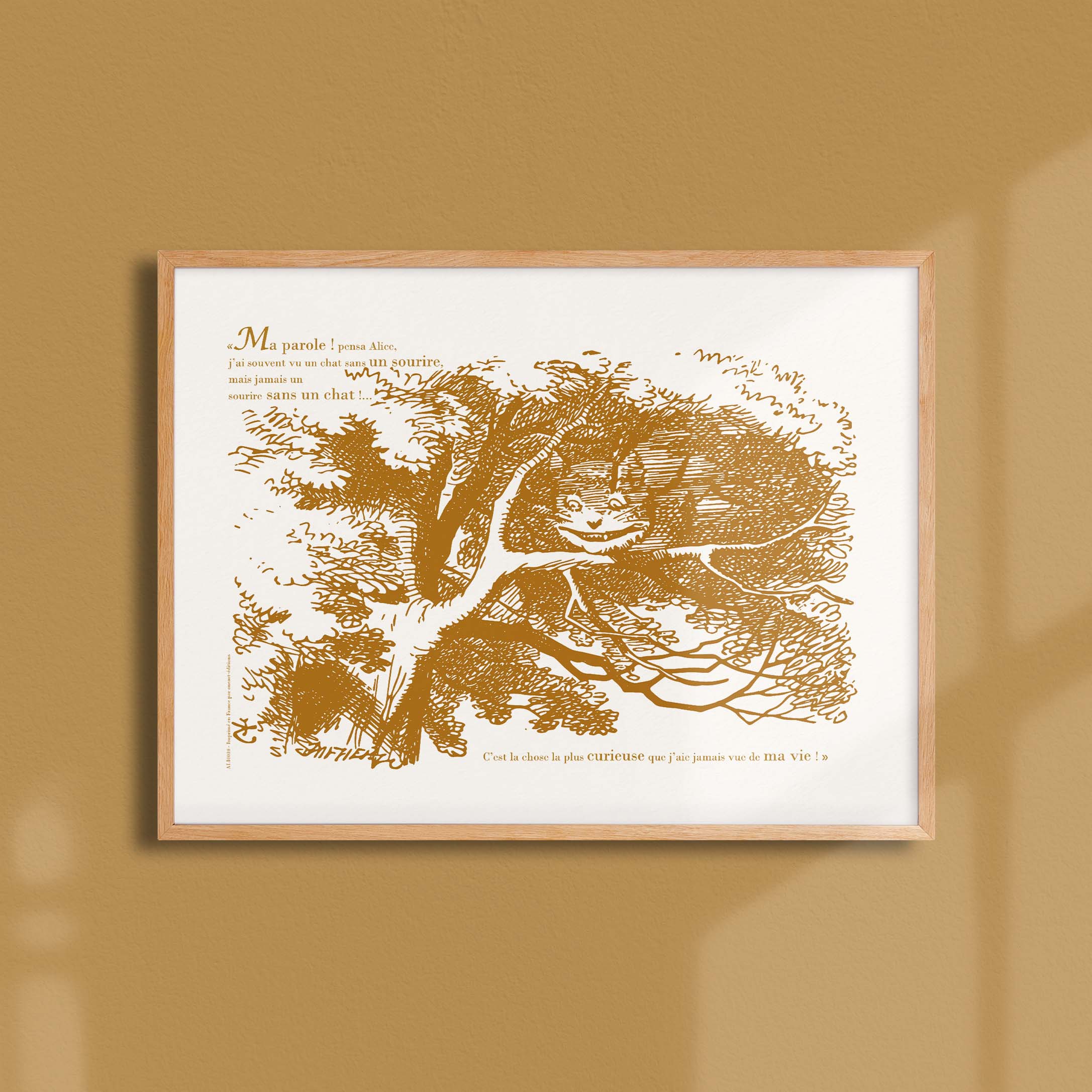 Affiche "Les Imparfaits" Alice - Le chat du Cheshire s'estompe dans son sourire