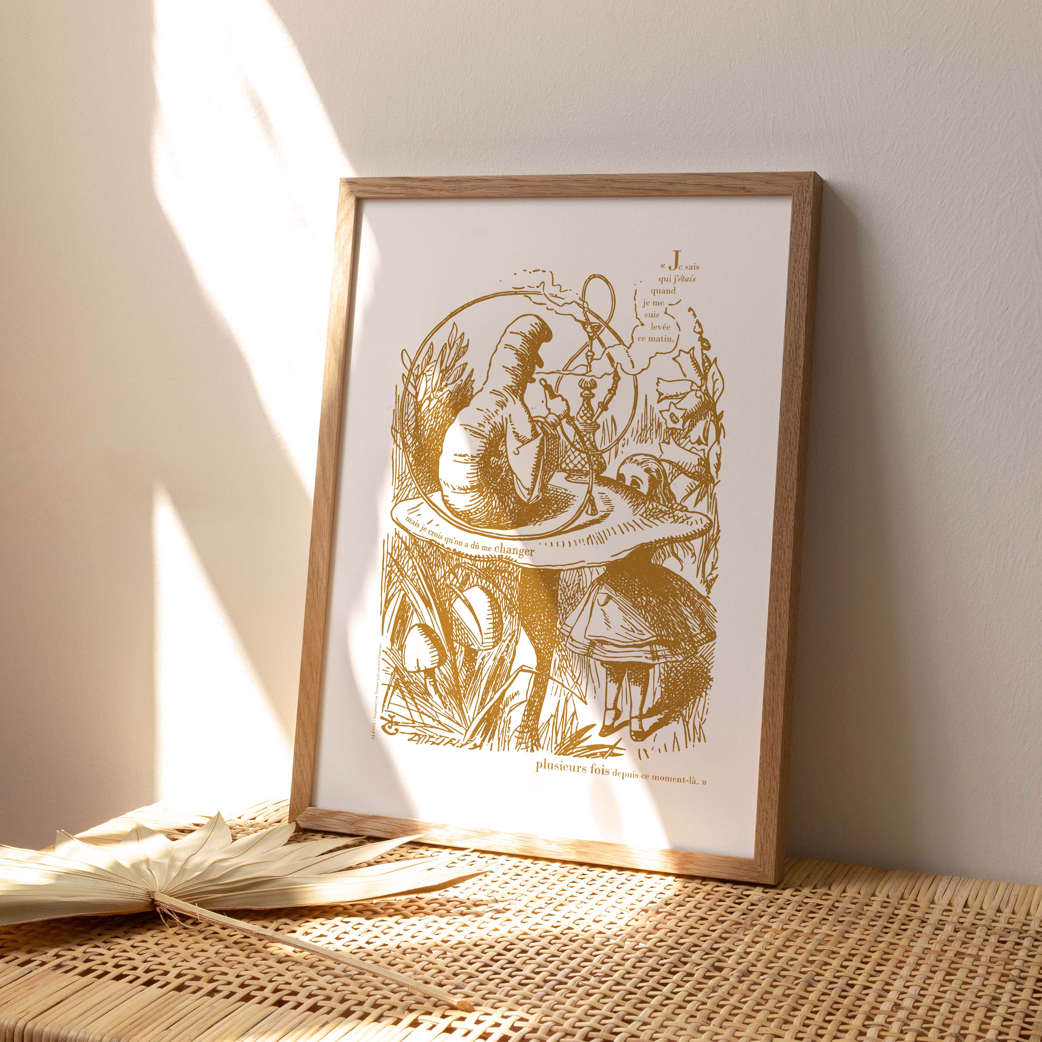 Affiche "Les Imparfaits" Alice rencontre la chenille