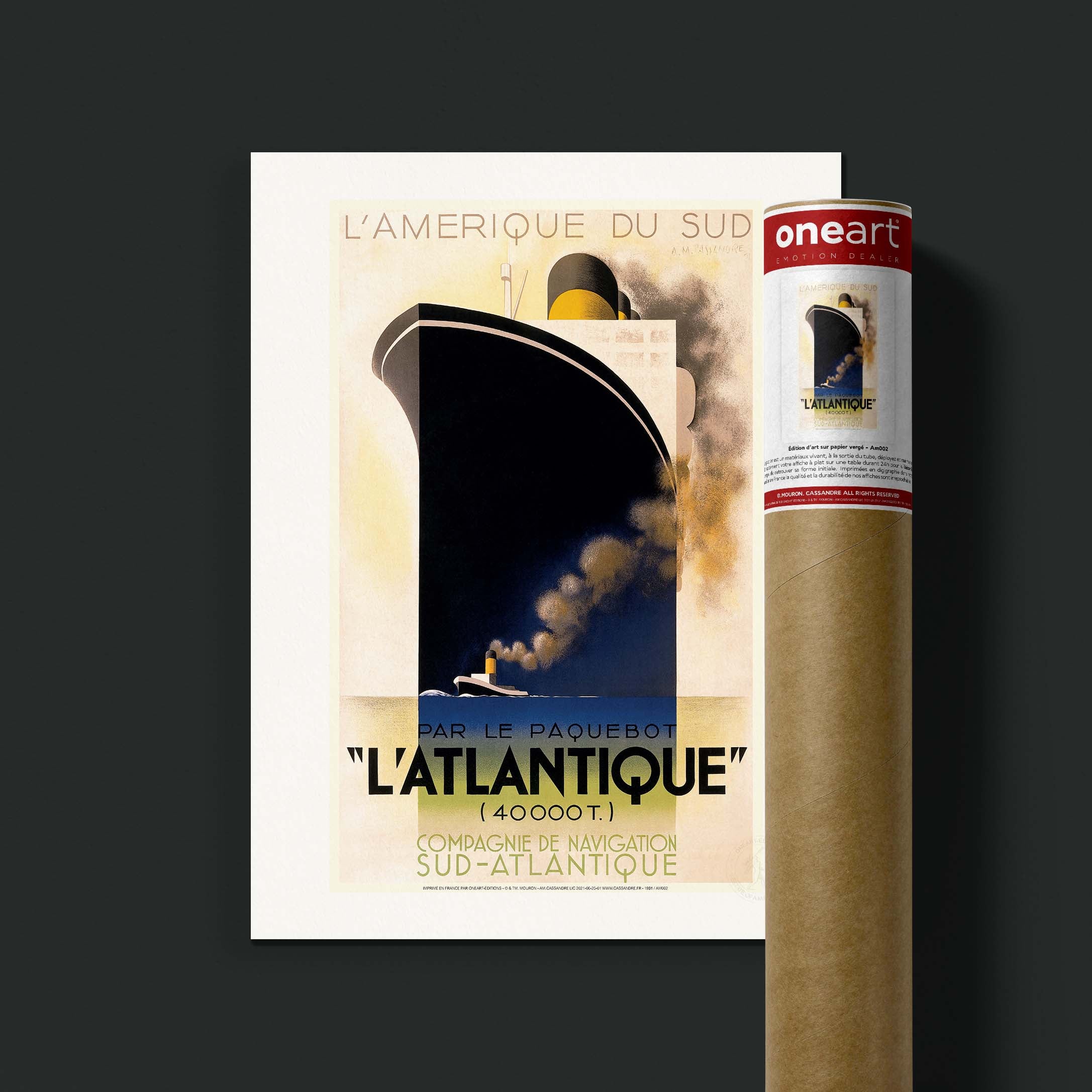 Affiche Cassandre - L'Atlantique