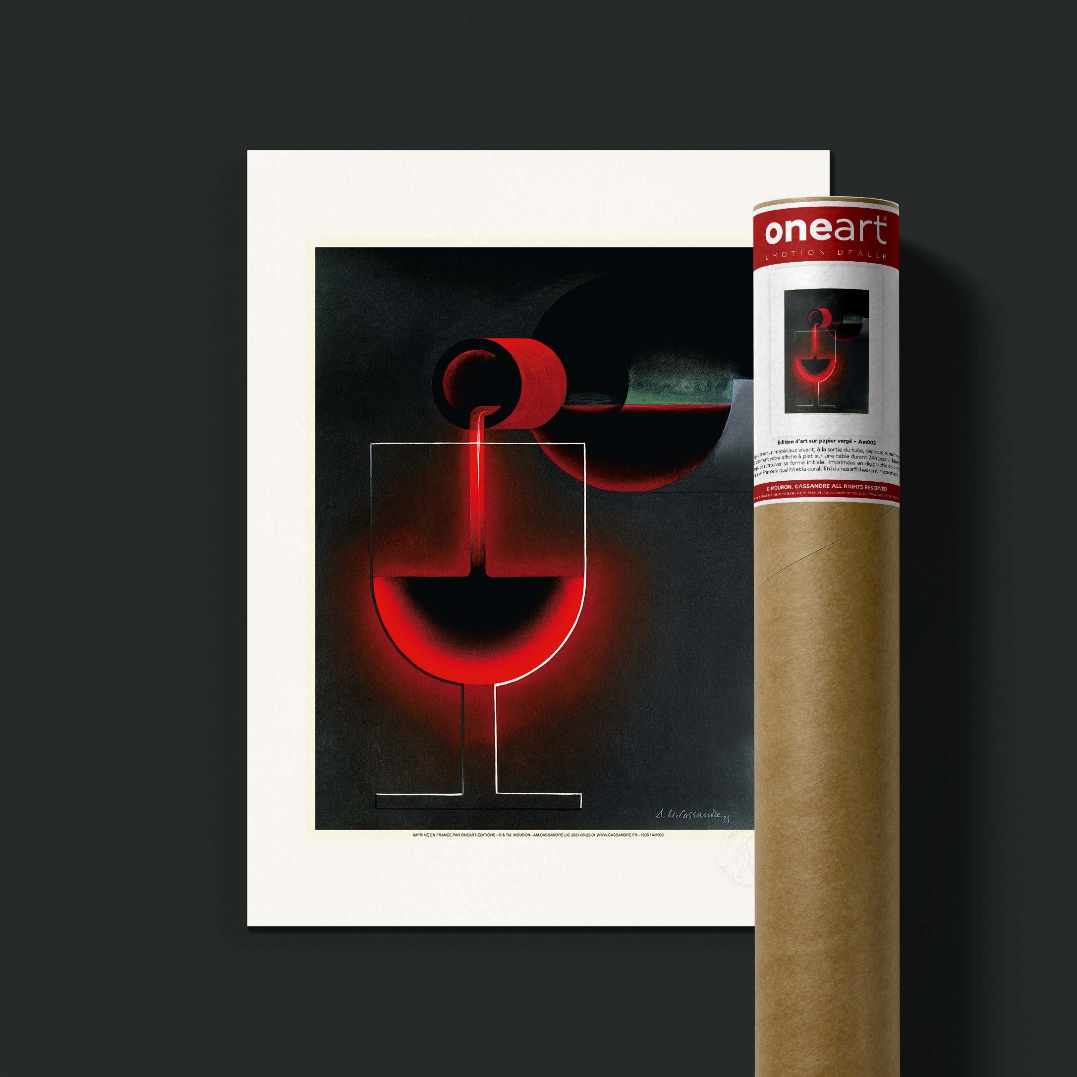 Affiche Cassandre - Nicolas verre face