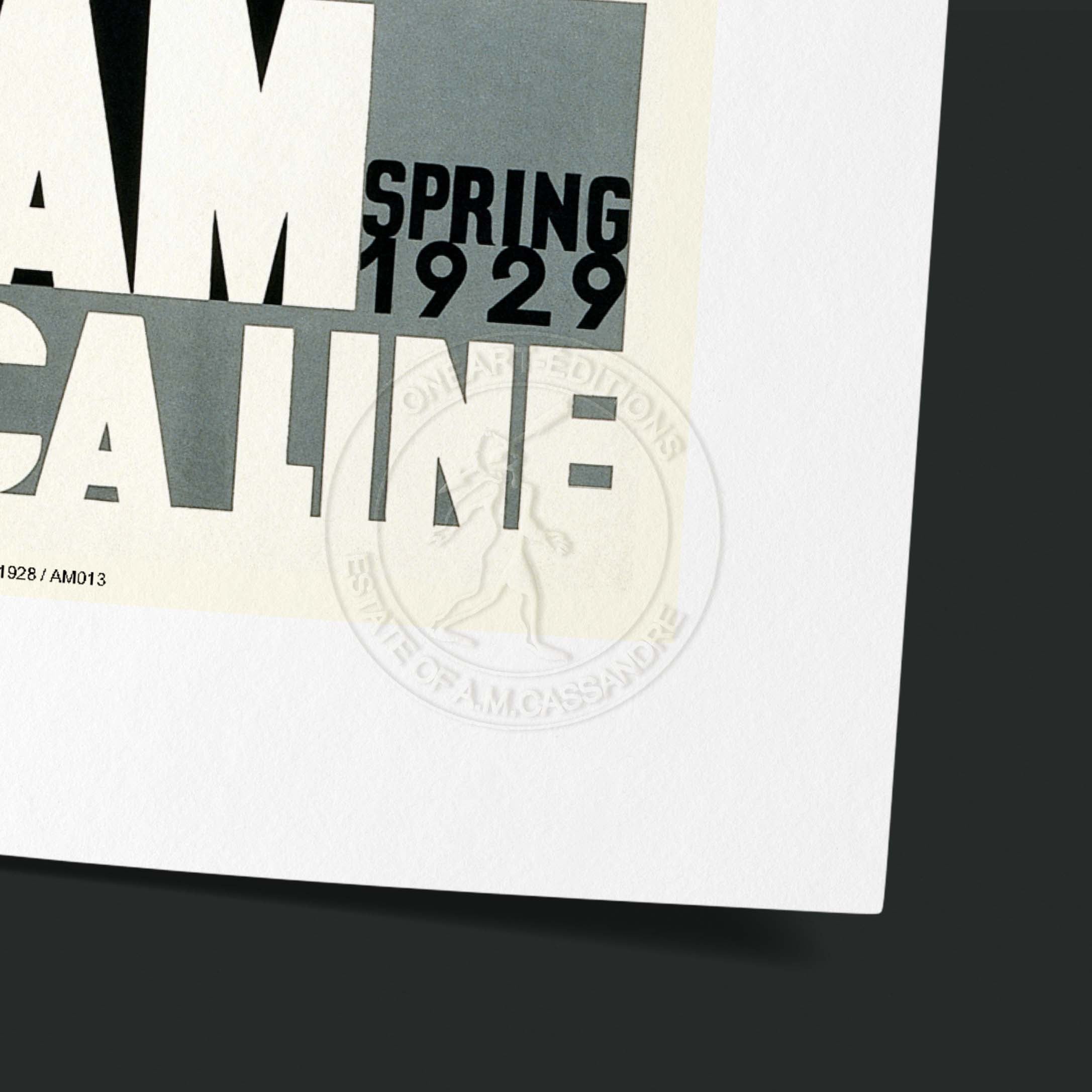 Affiche "Les Imparfaits" Cassandre - Statendam