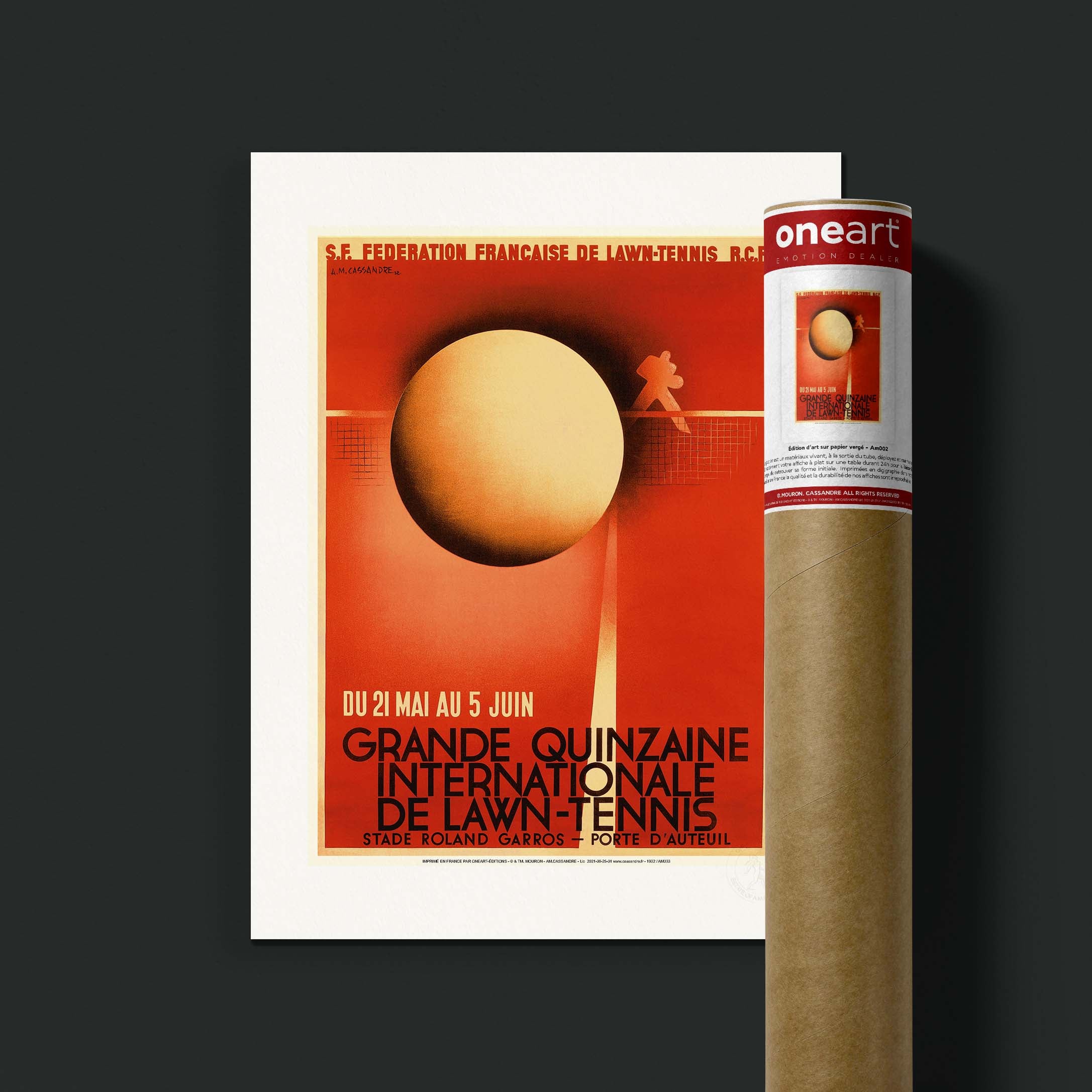 Affiche Cassandre - Lawn tennis