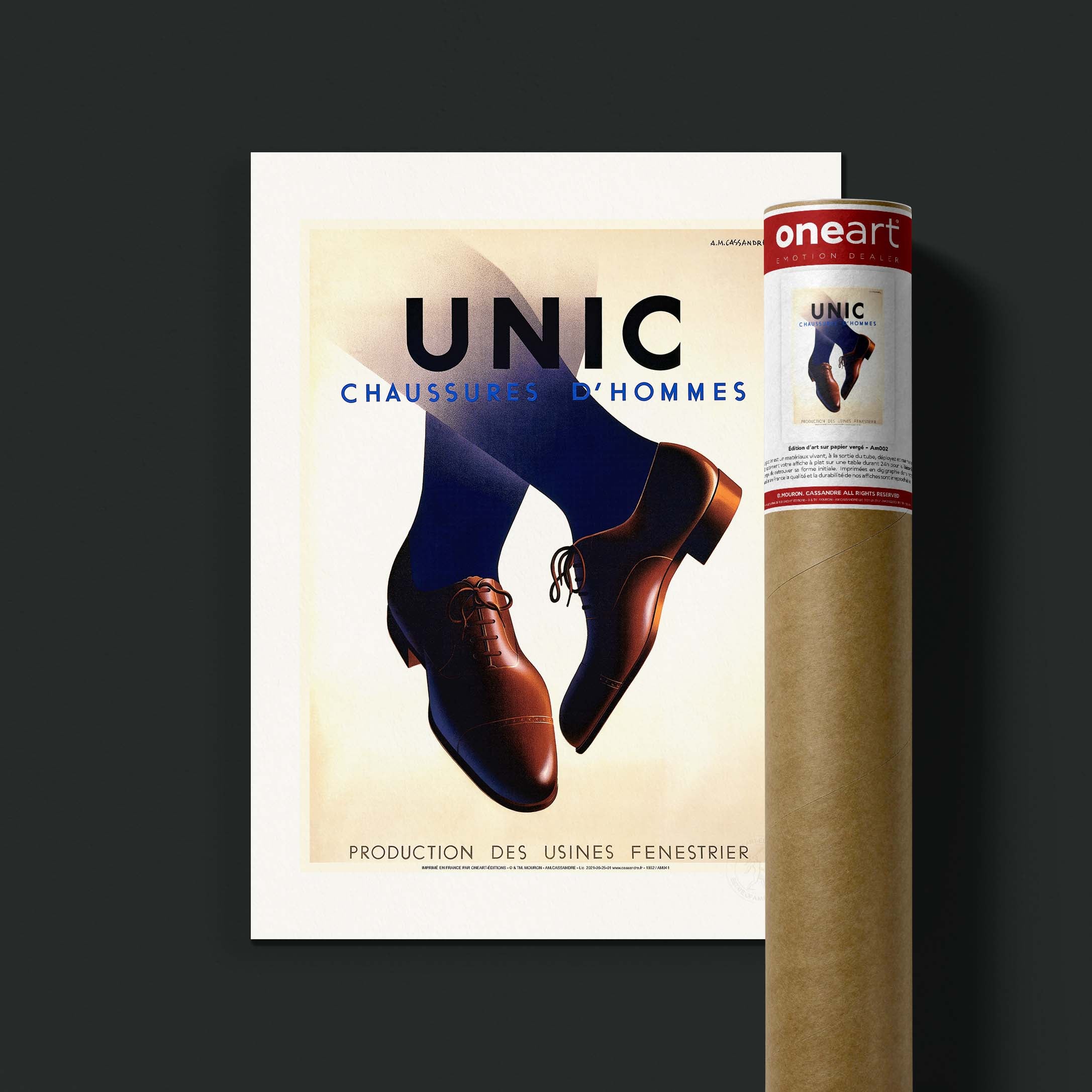 Affiche Cassandre - Unic