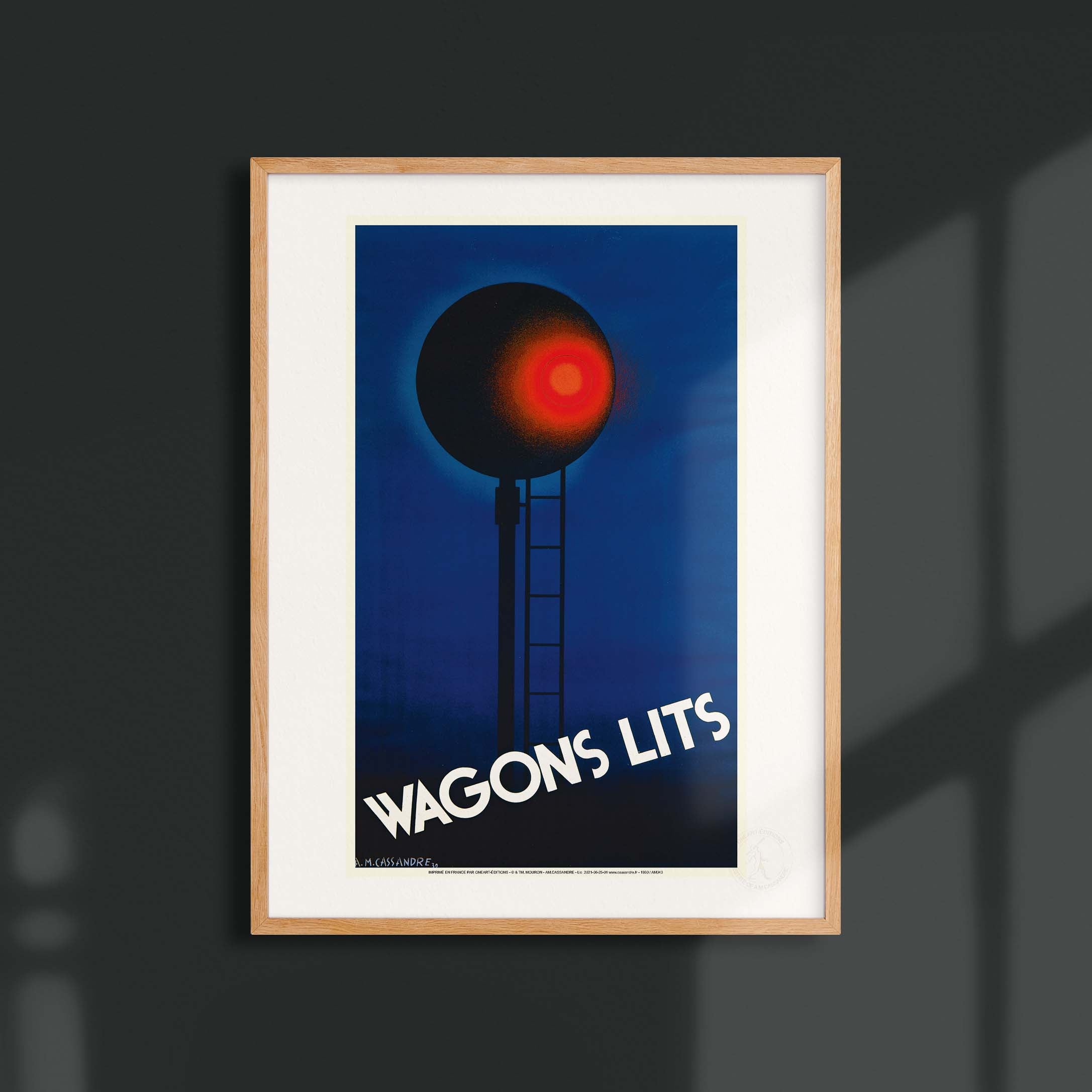 Affiche Cassandre - Wagons lits nuit