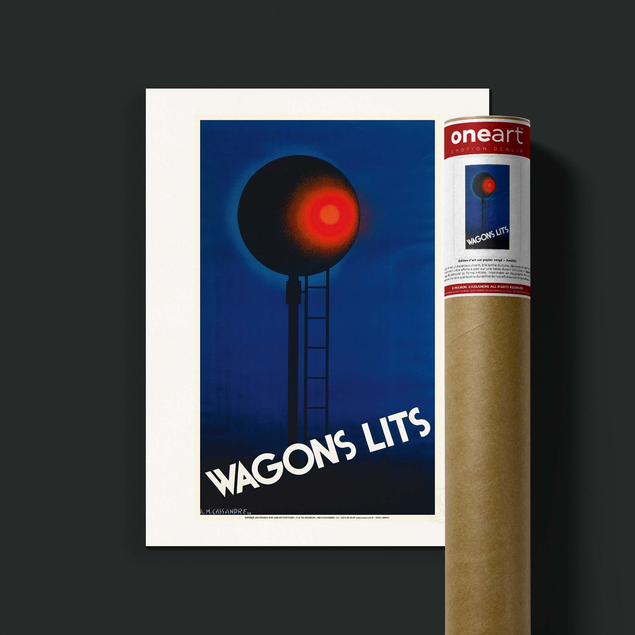 Affiche Cassandre - Wagons lits nuit