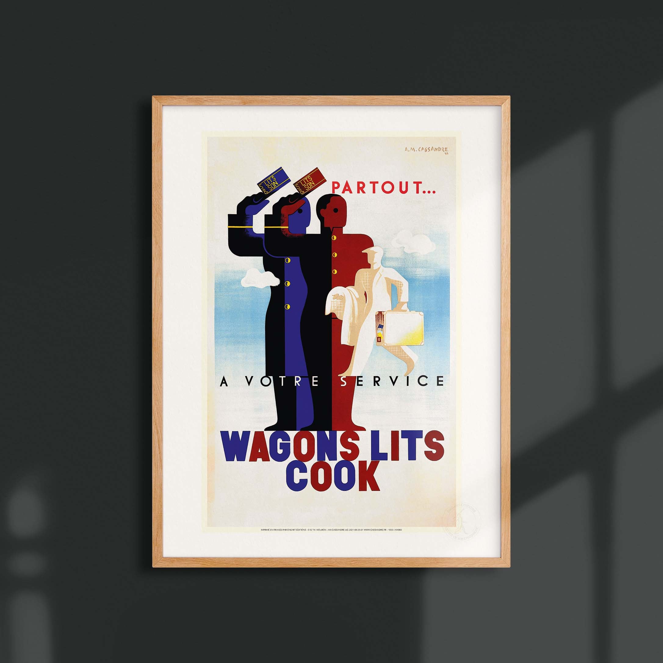 Affiche Cassandre - Wagons lits cook