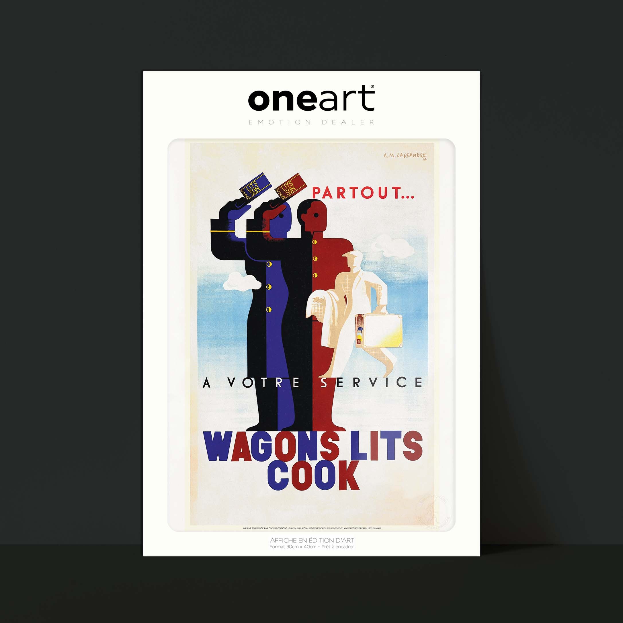 Affiche Cassandre - Wagons lits cook