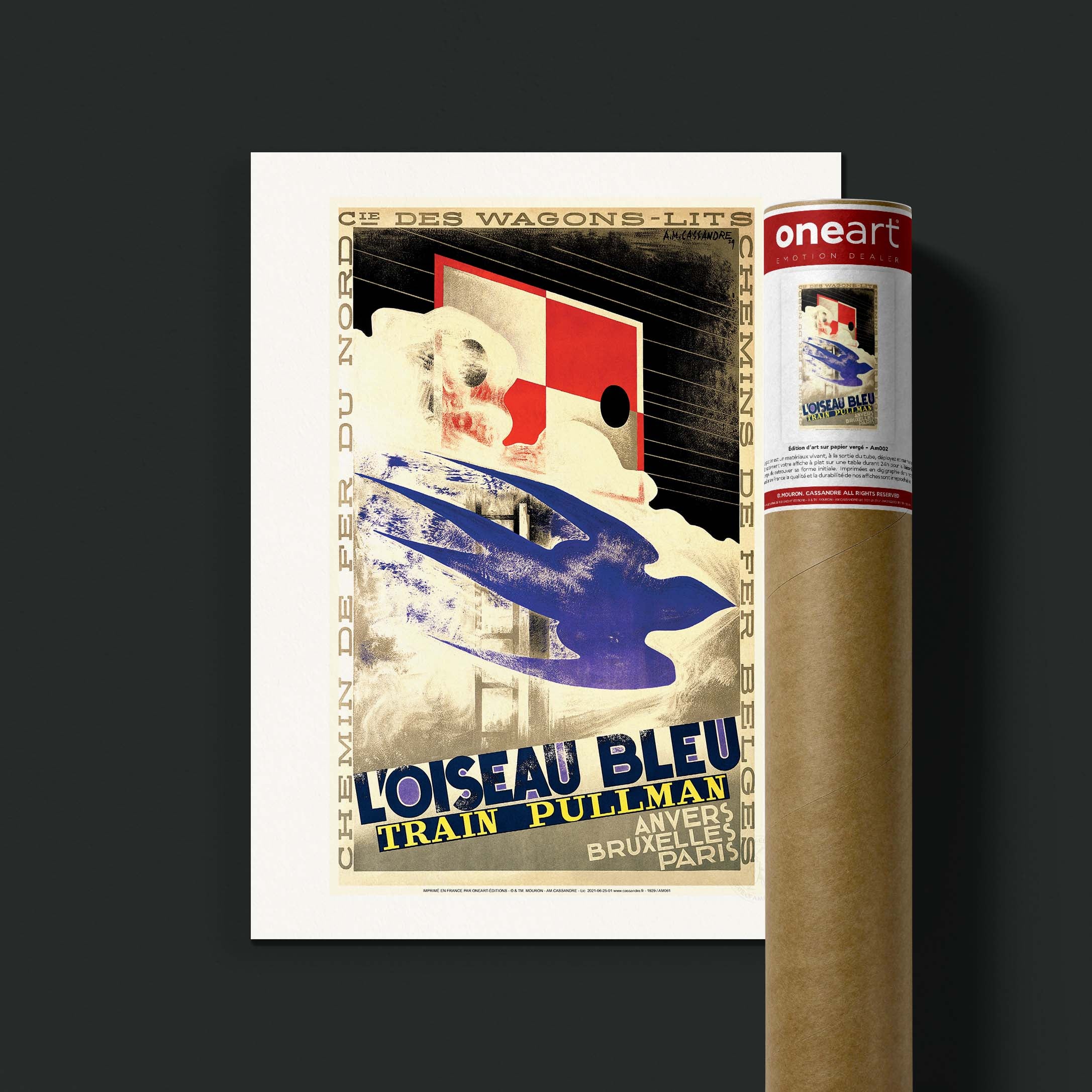 Affiche Cassandre - L'oiseau bleu