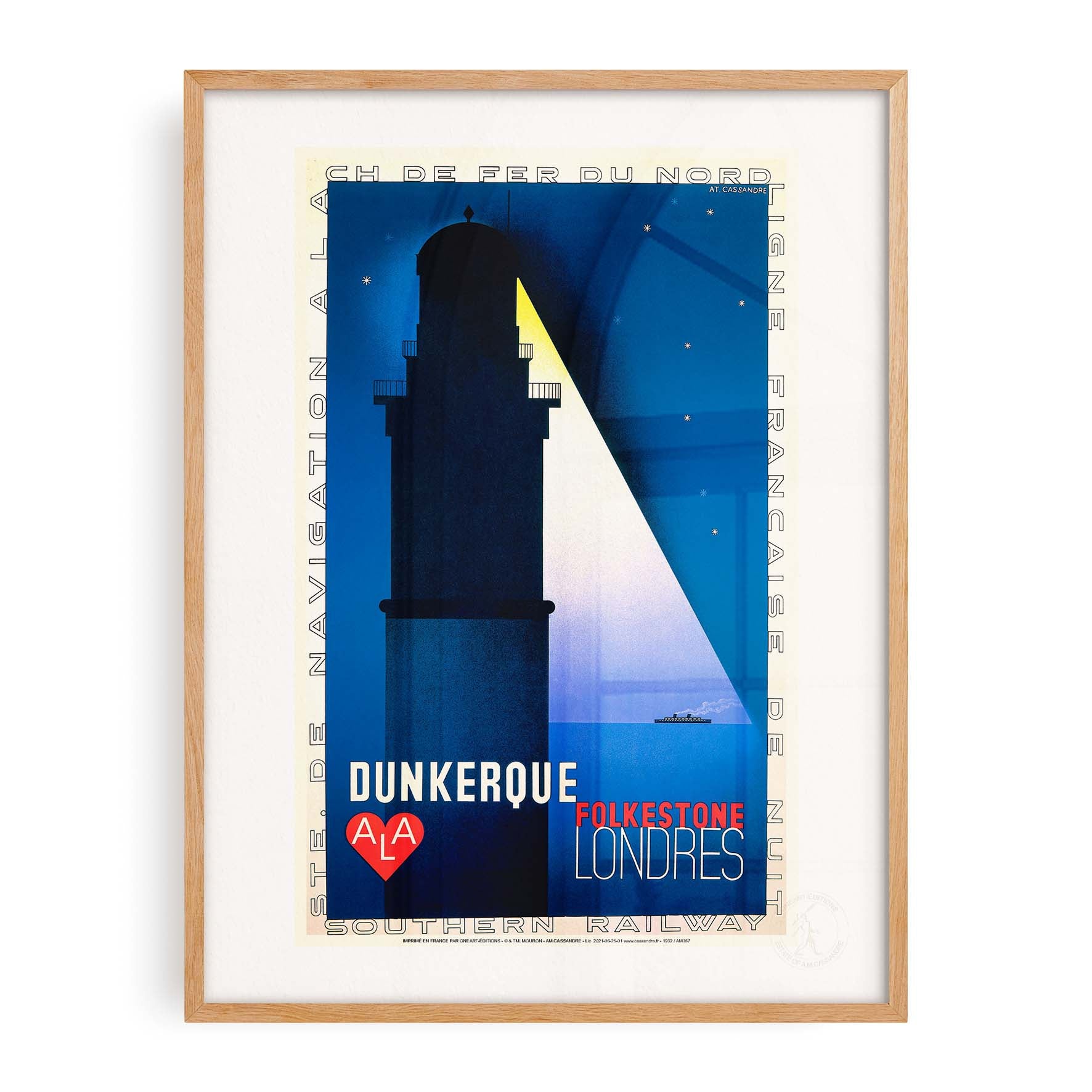 Affiche Cassandre - Dunkerque