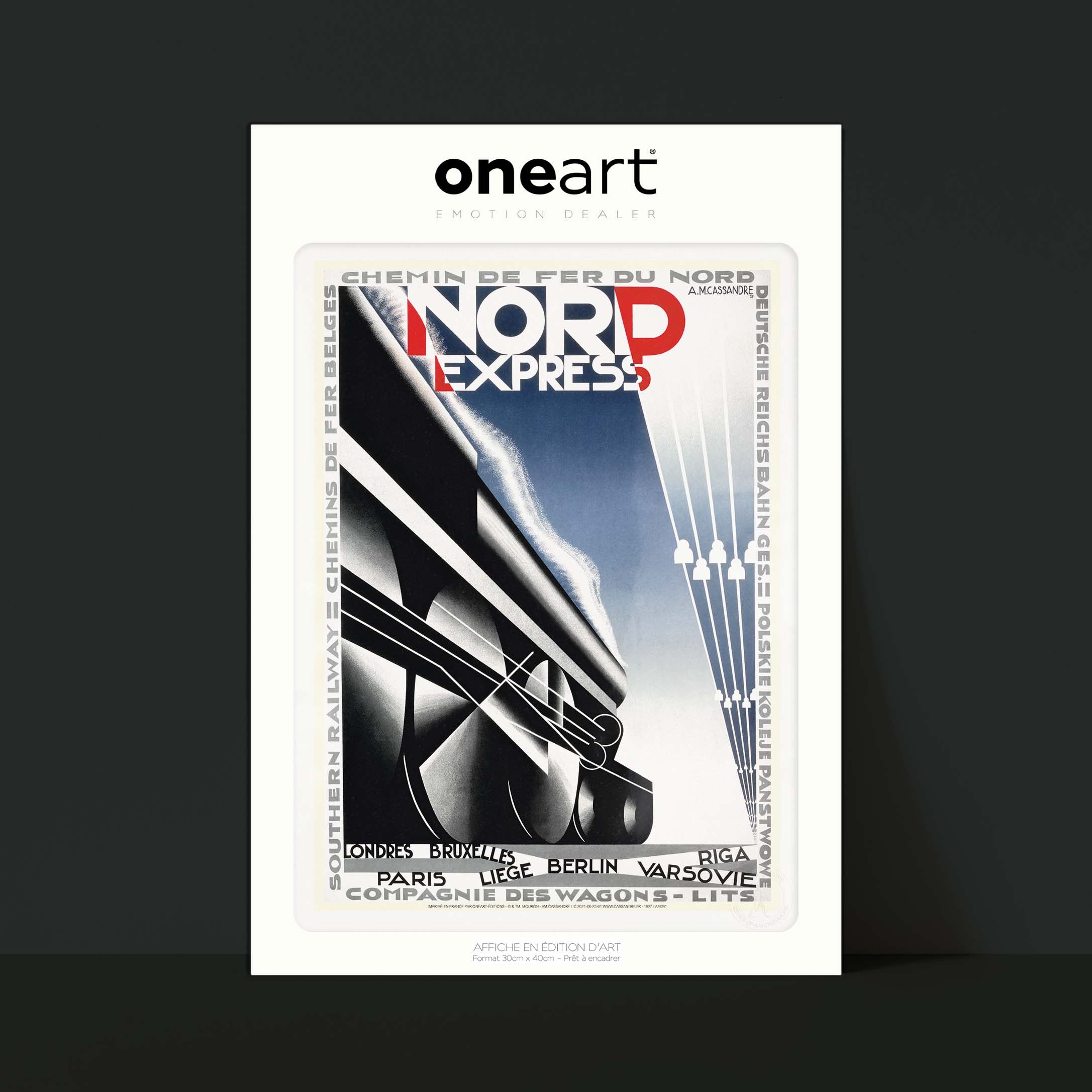 Affiche Cassandre - Nord Express