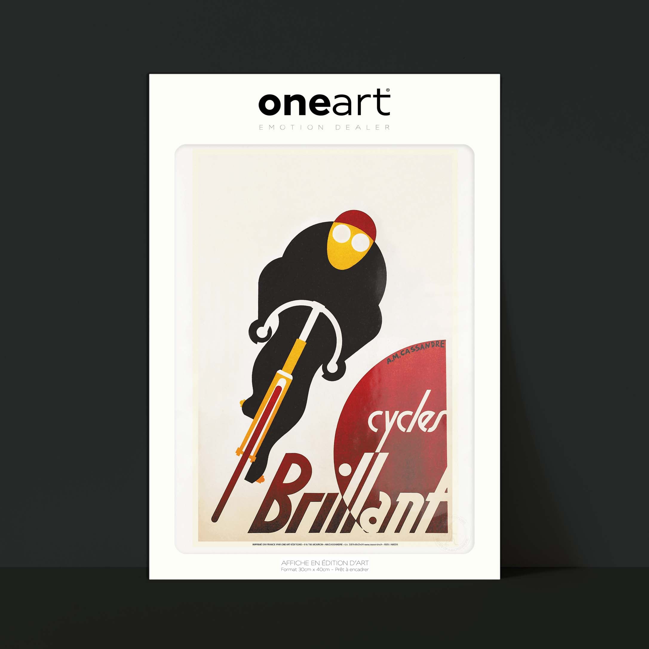 Affiche Cassandre - Cycles Brillant