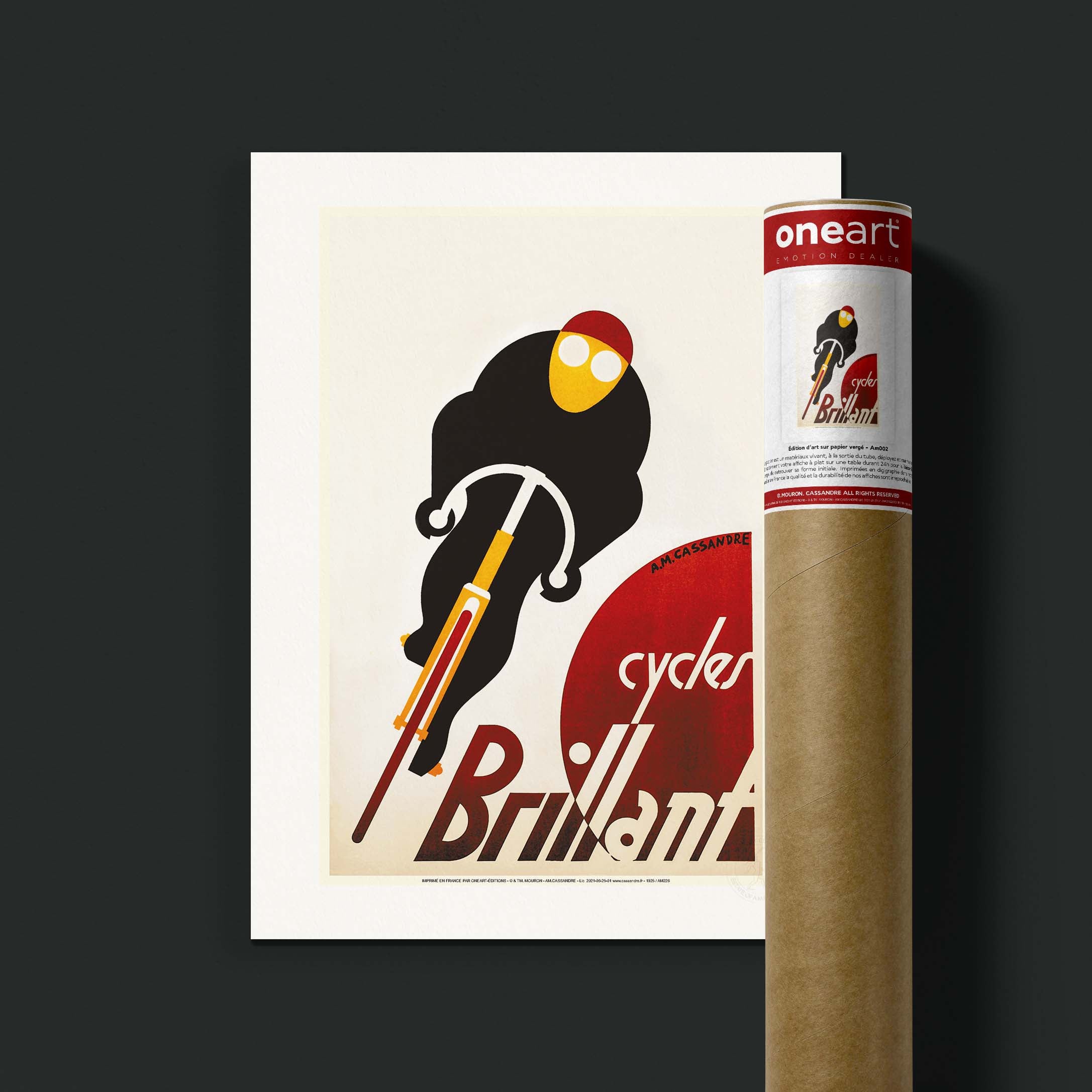 Affiche Cassandre - Cycles Brillant