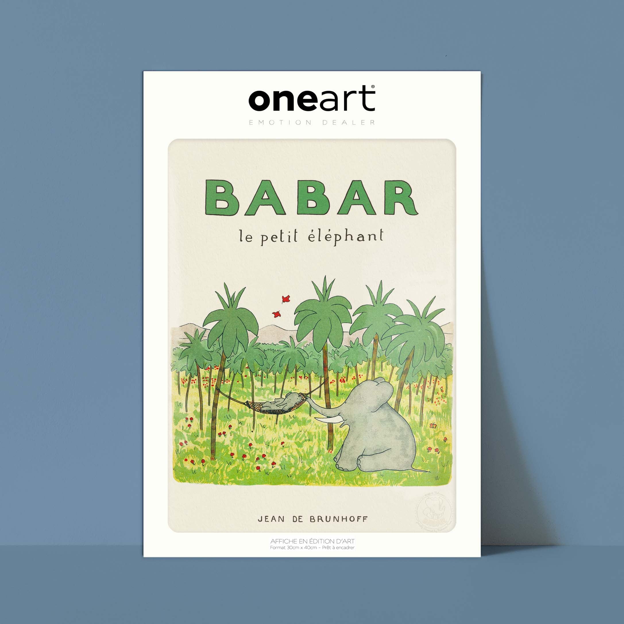 Affiche Babar le petit éléphant-oneart.fr