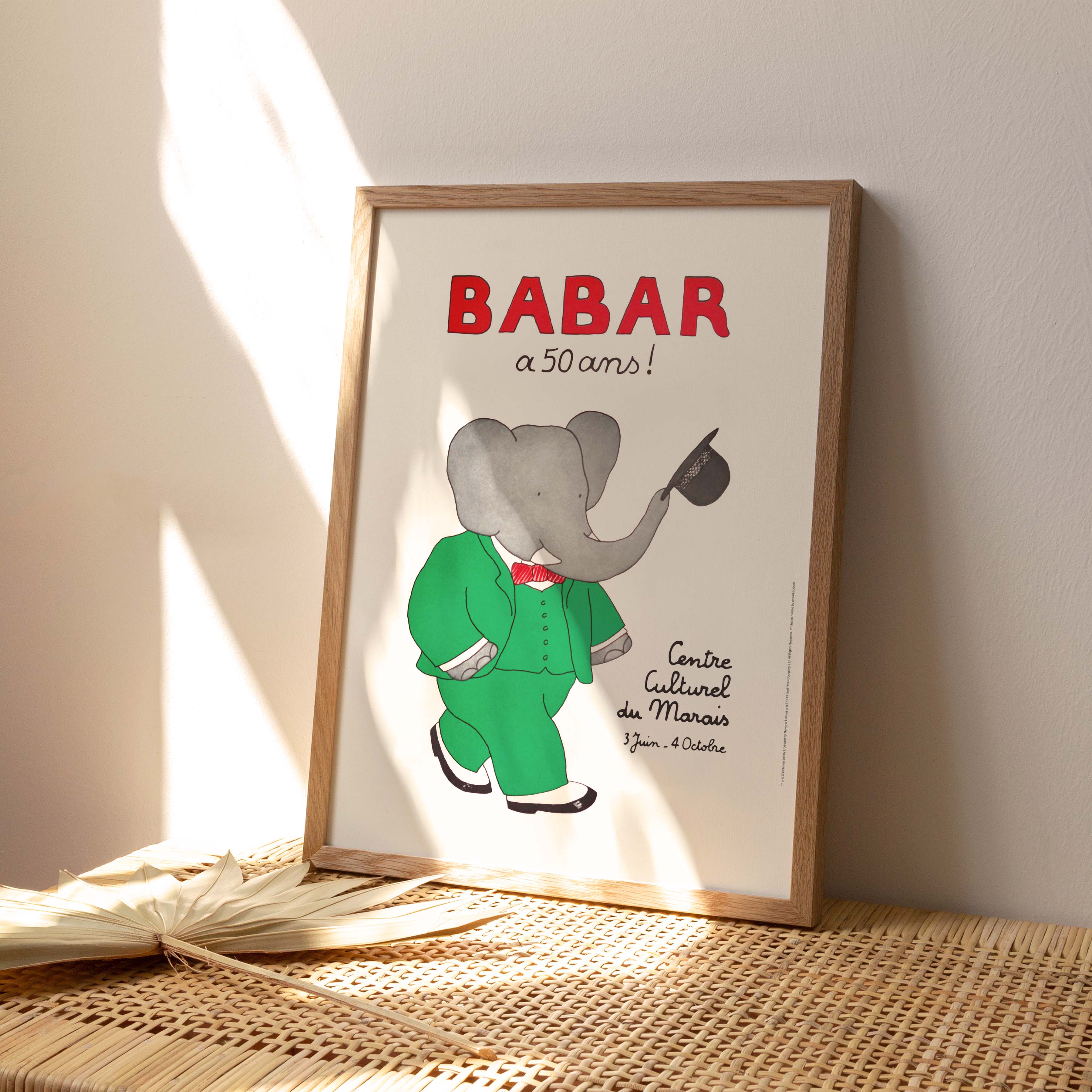 Affiche Babar a 50 ans-oneart.fr