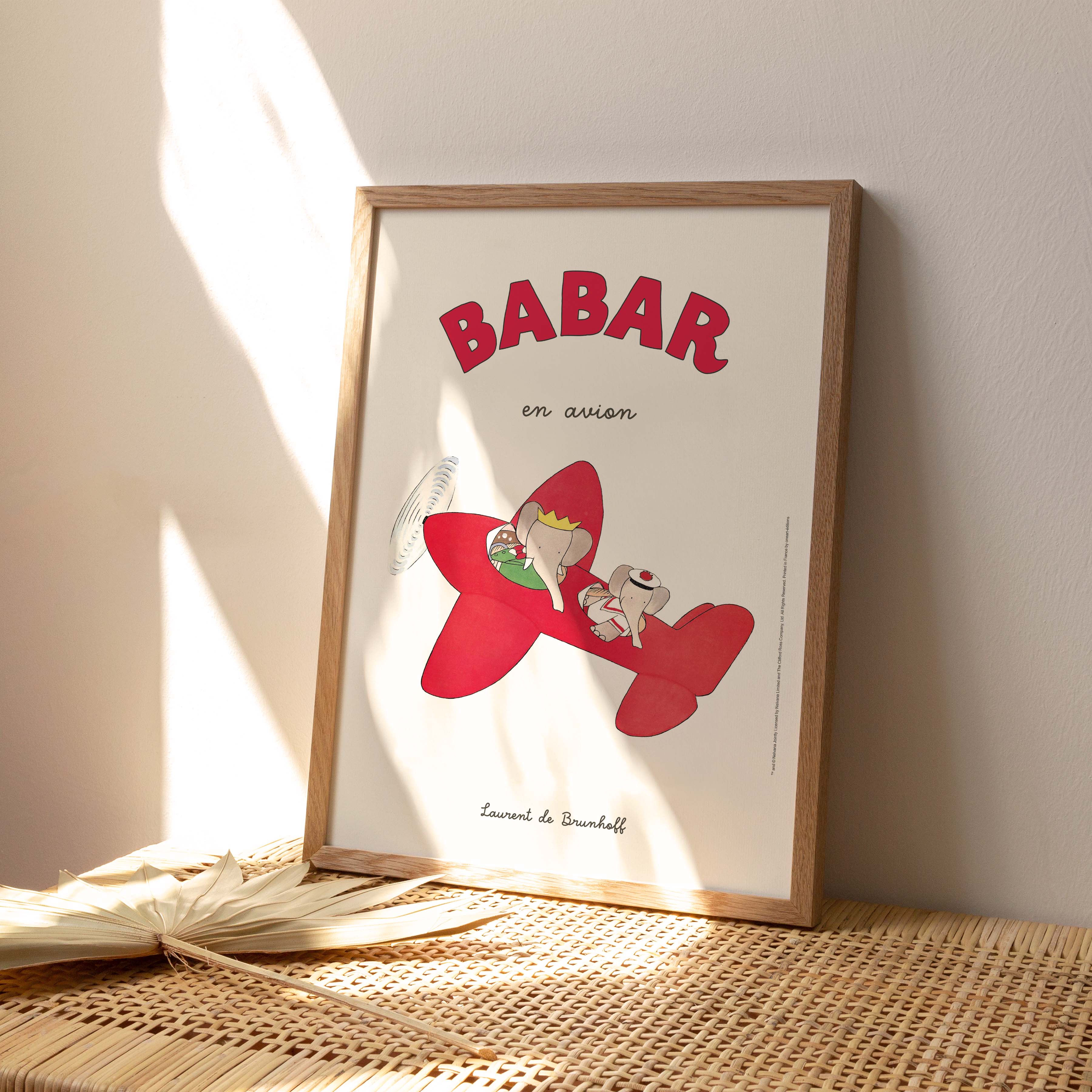 Affiche "Les Imparfaits" Babar en avion