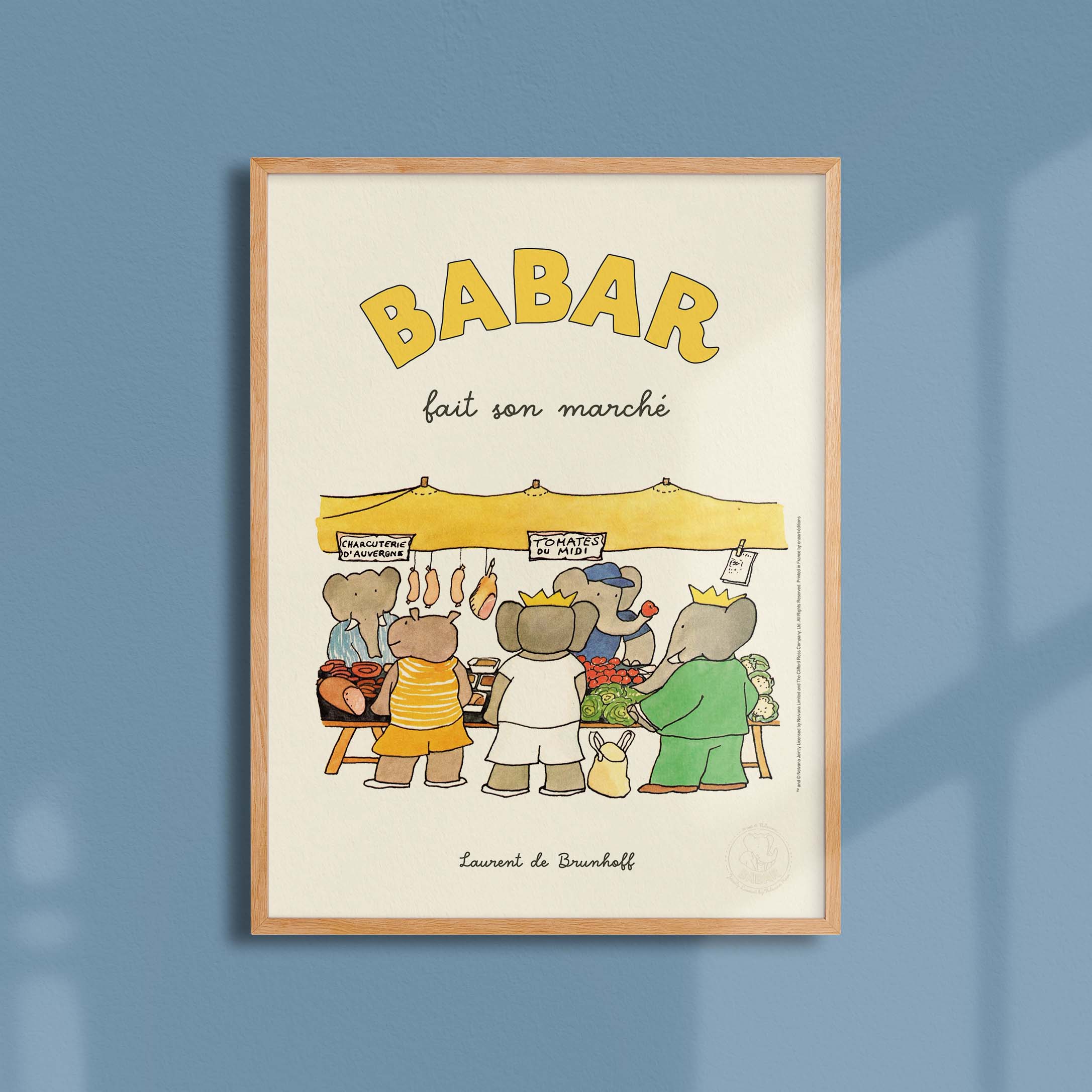 Poster Babar goes shopping