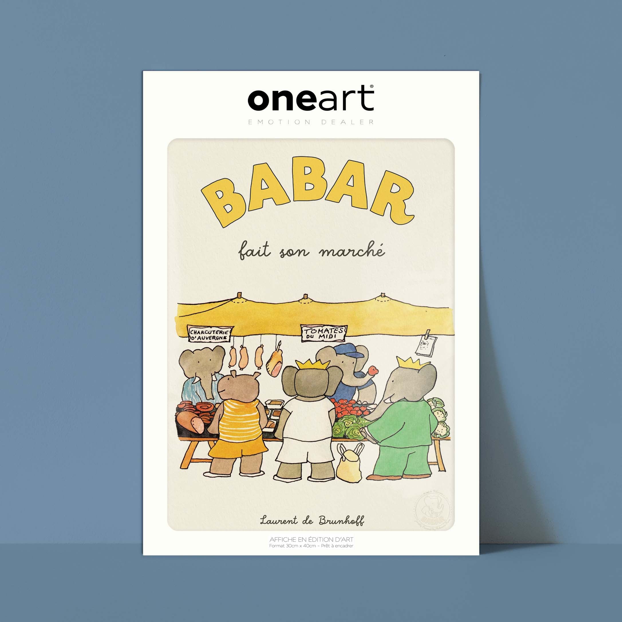 Poster Babar goes shopping