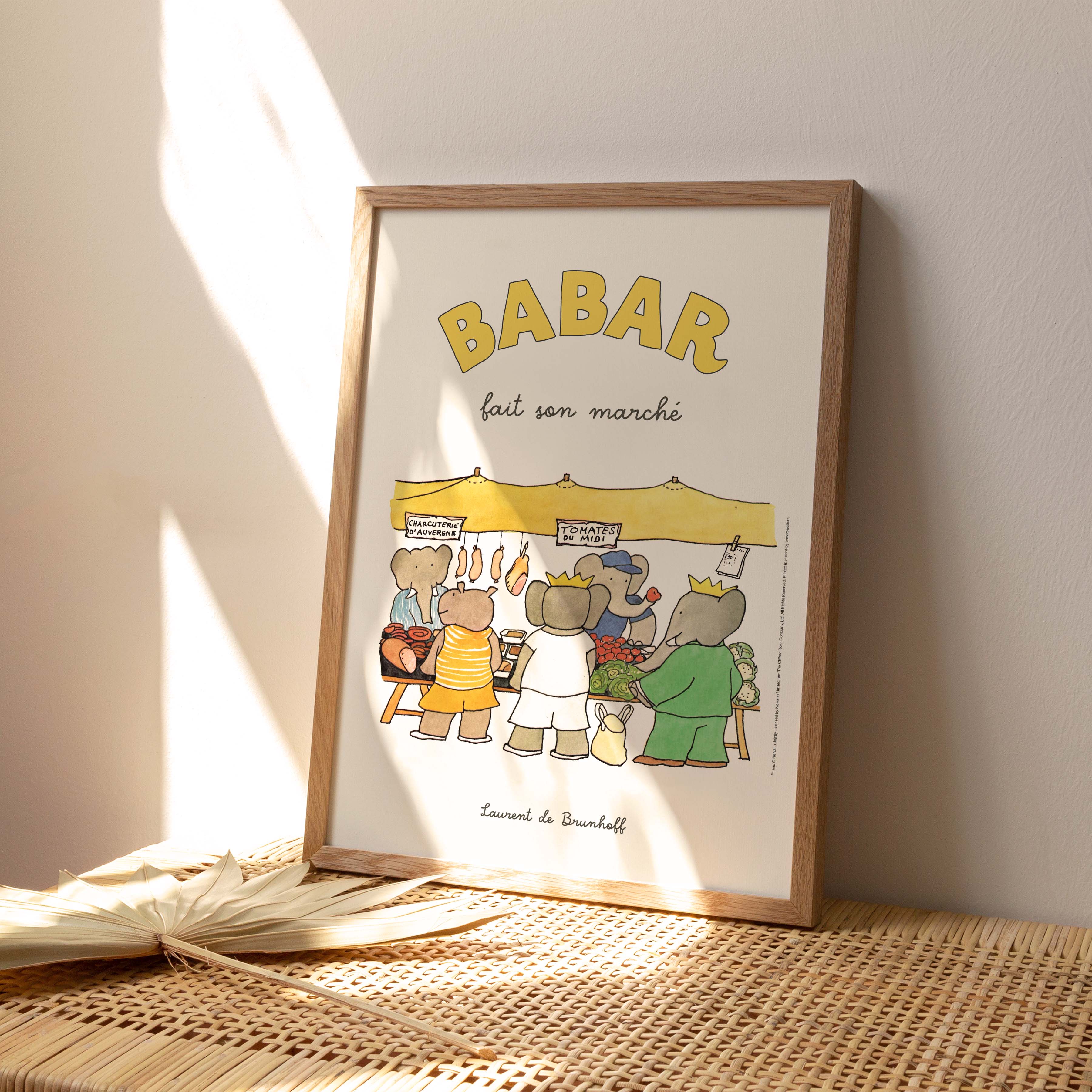 Poster Babar goes shopping