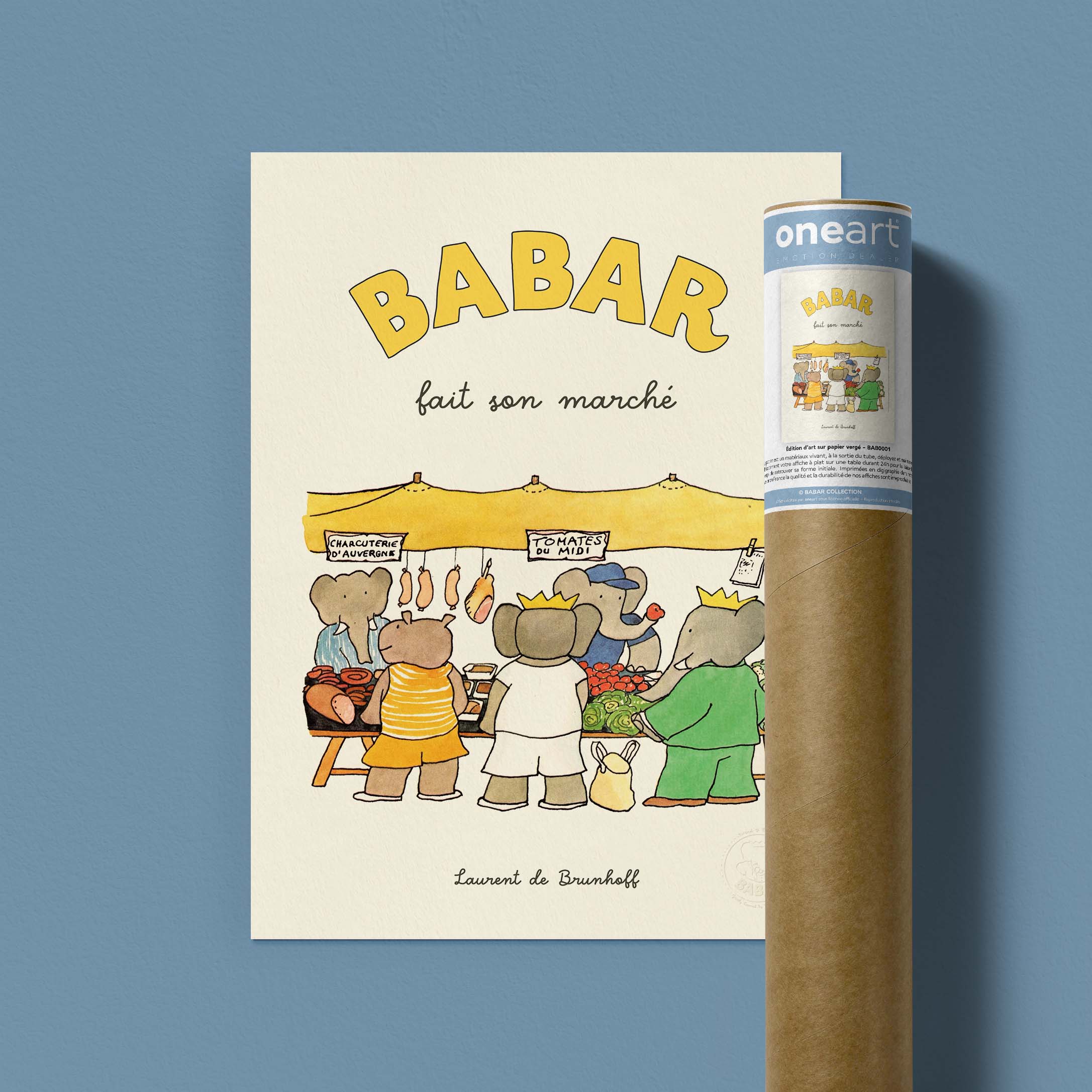Poster Babar goes shopping