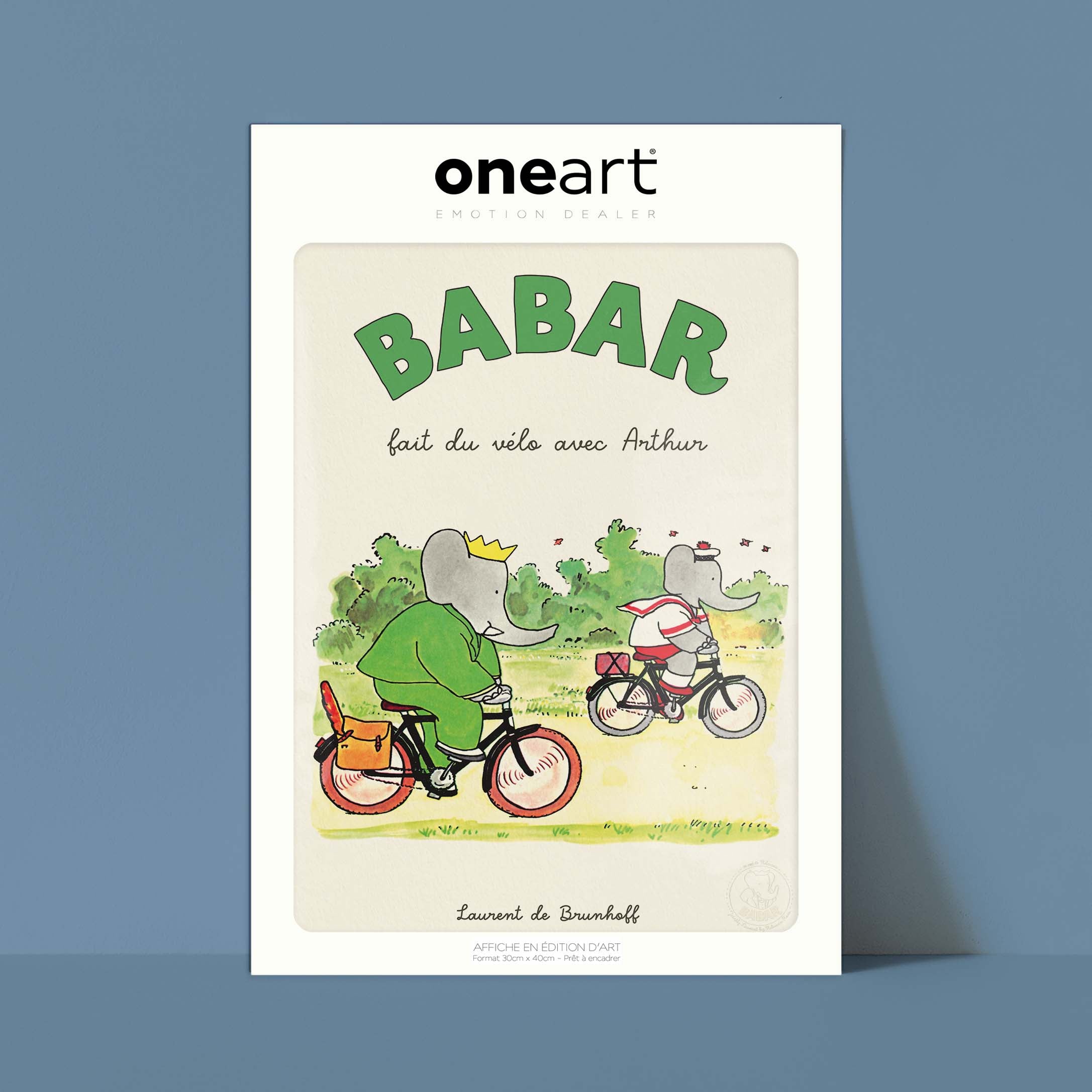 Affiche Babar va in bicicletta con Arthur