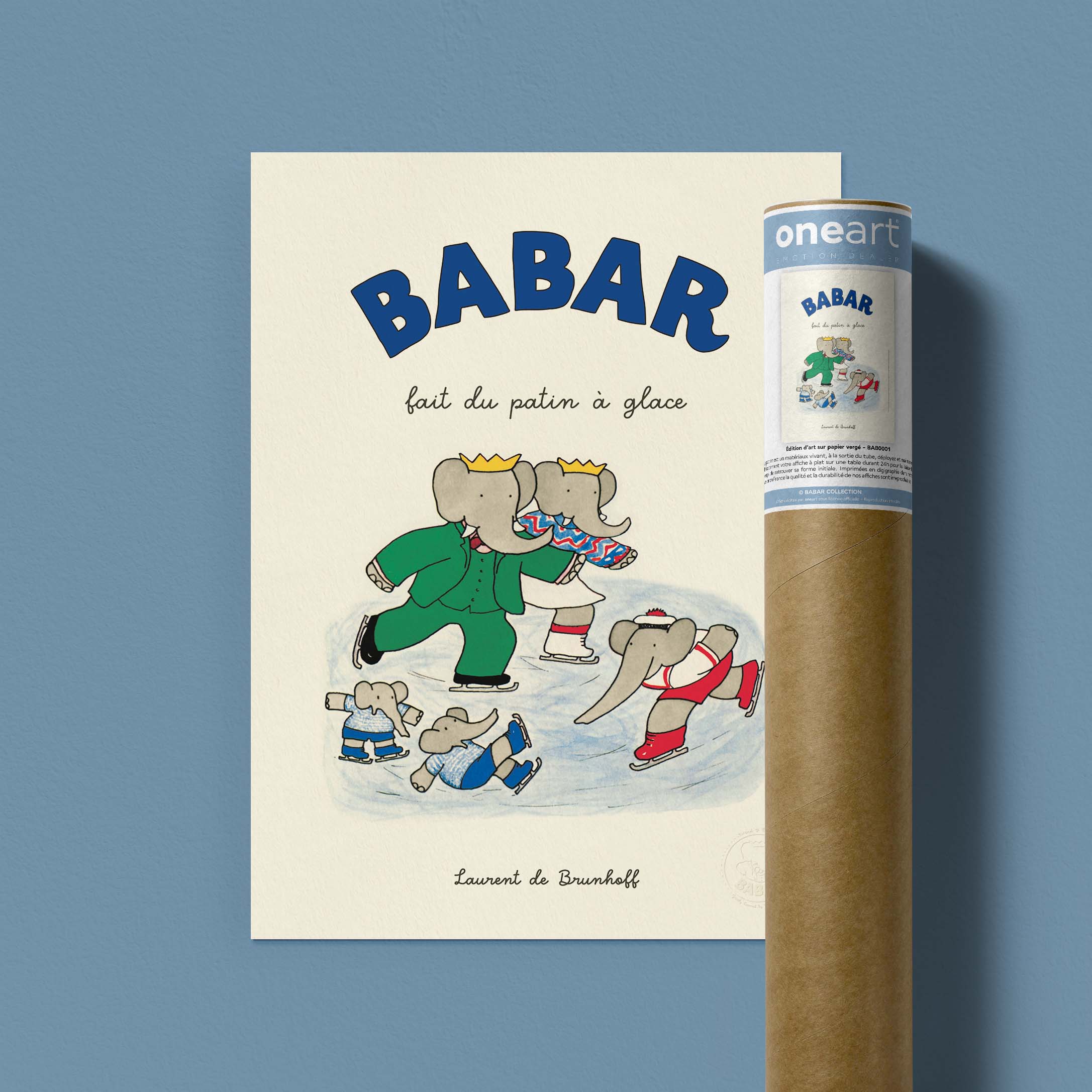 Affiche Babar va a pattinare sul ghiaccio