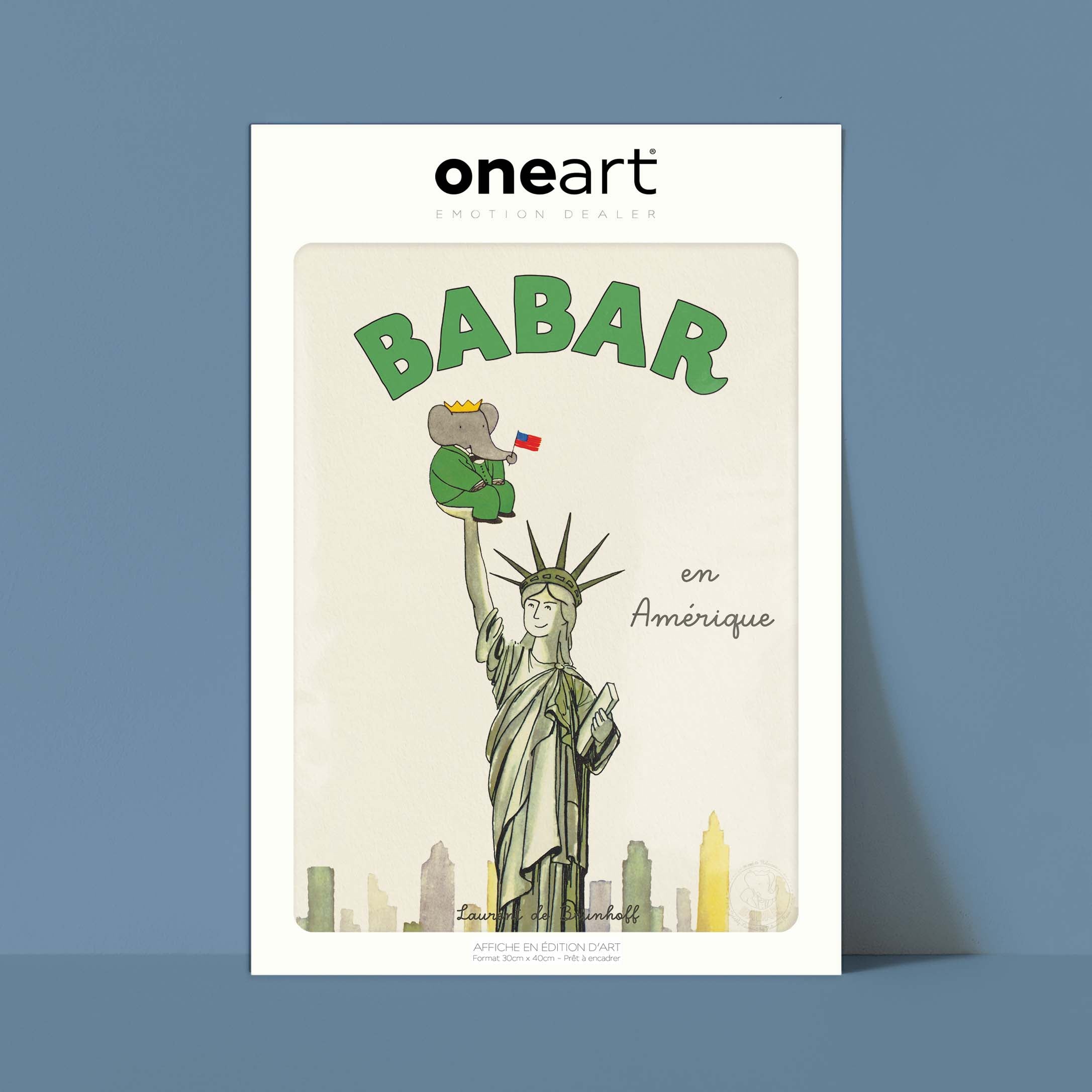 Affiche "Les Imparfaits" Babar en Amérique