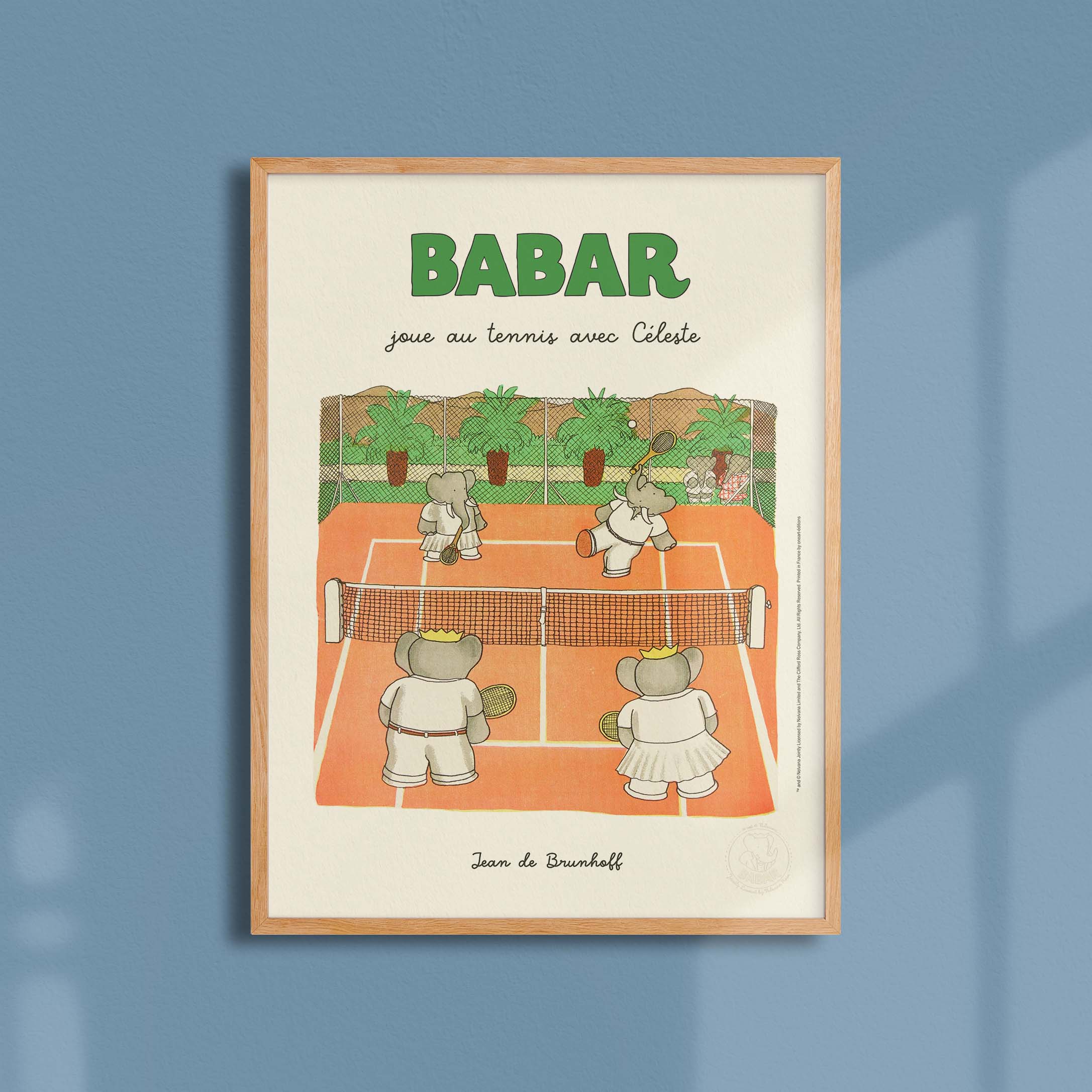Affiche "Les Imparfaits" Babar joue au tennis avec Céleste