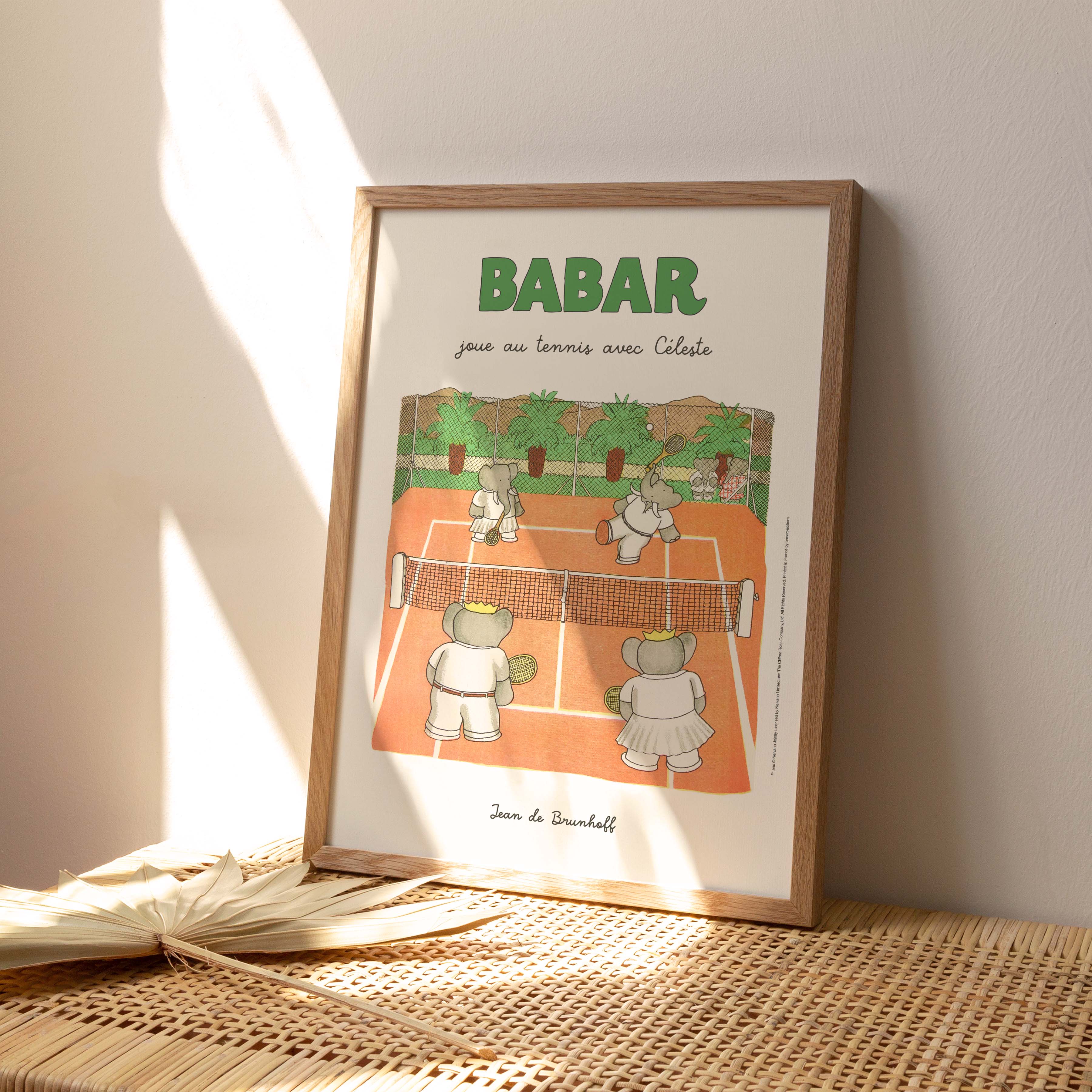 Affiche "Les Imparfaits" Babar joue au tennis avec Céleste