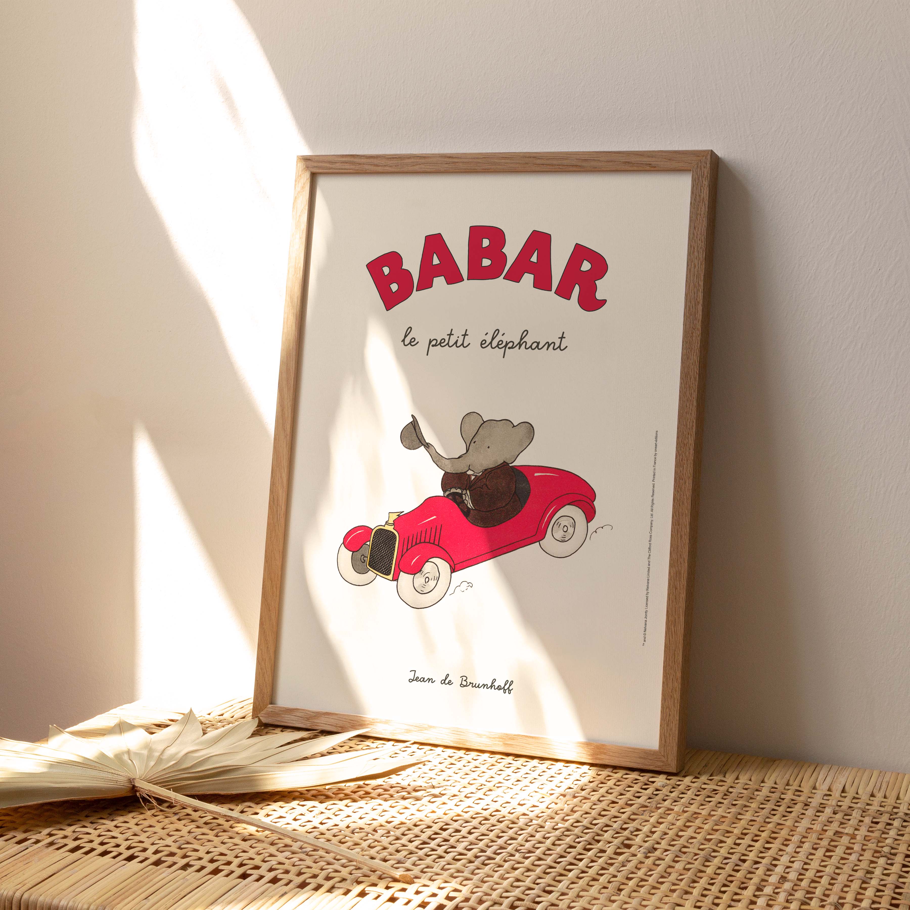 Affiche "Les Imparfaits" Babar le petit éléphant, dans sa voiture