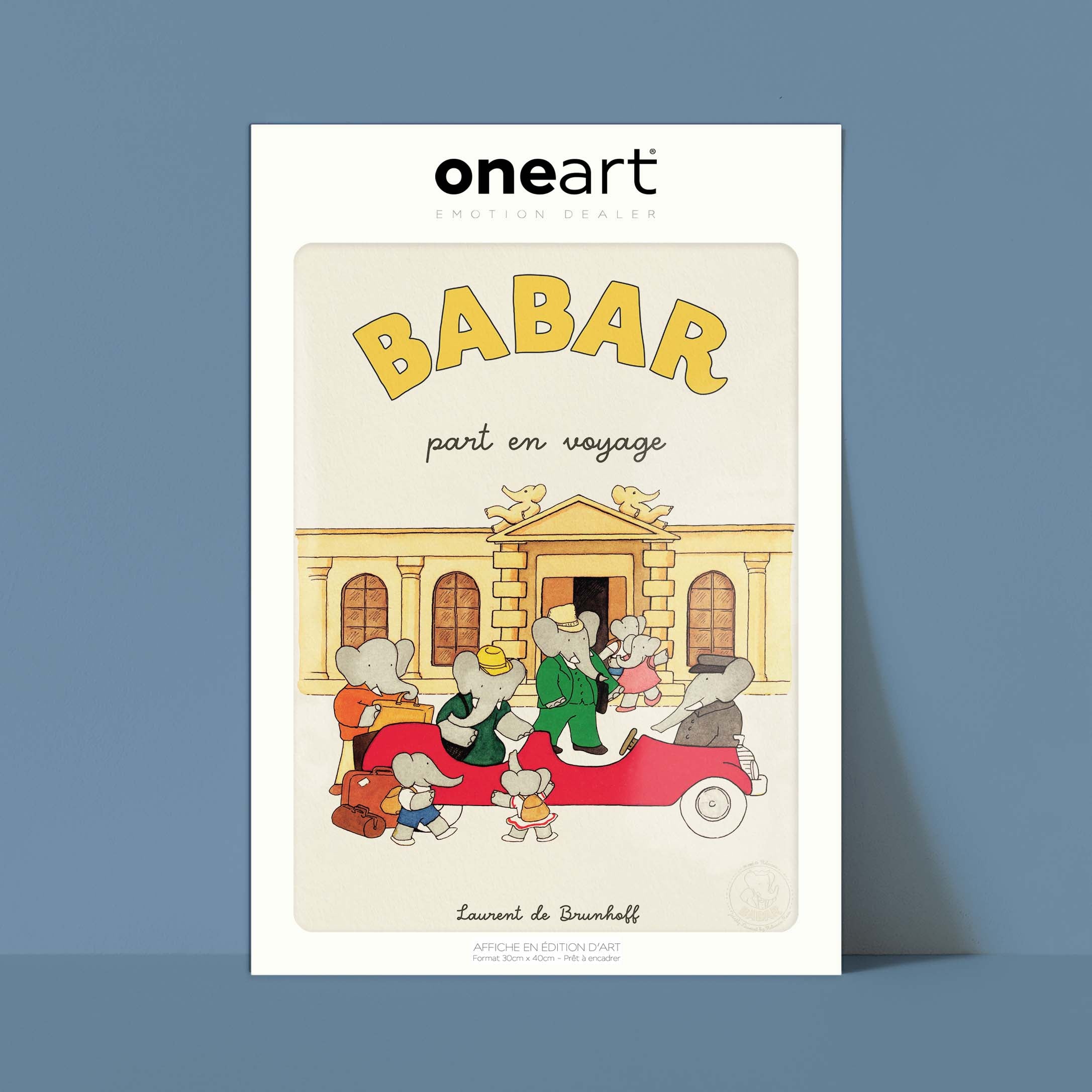 Affiche Babar part en voyage