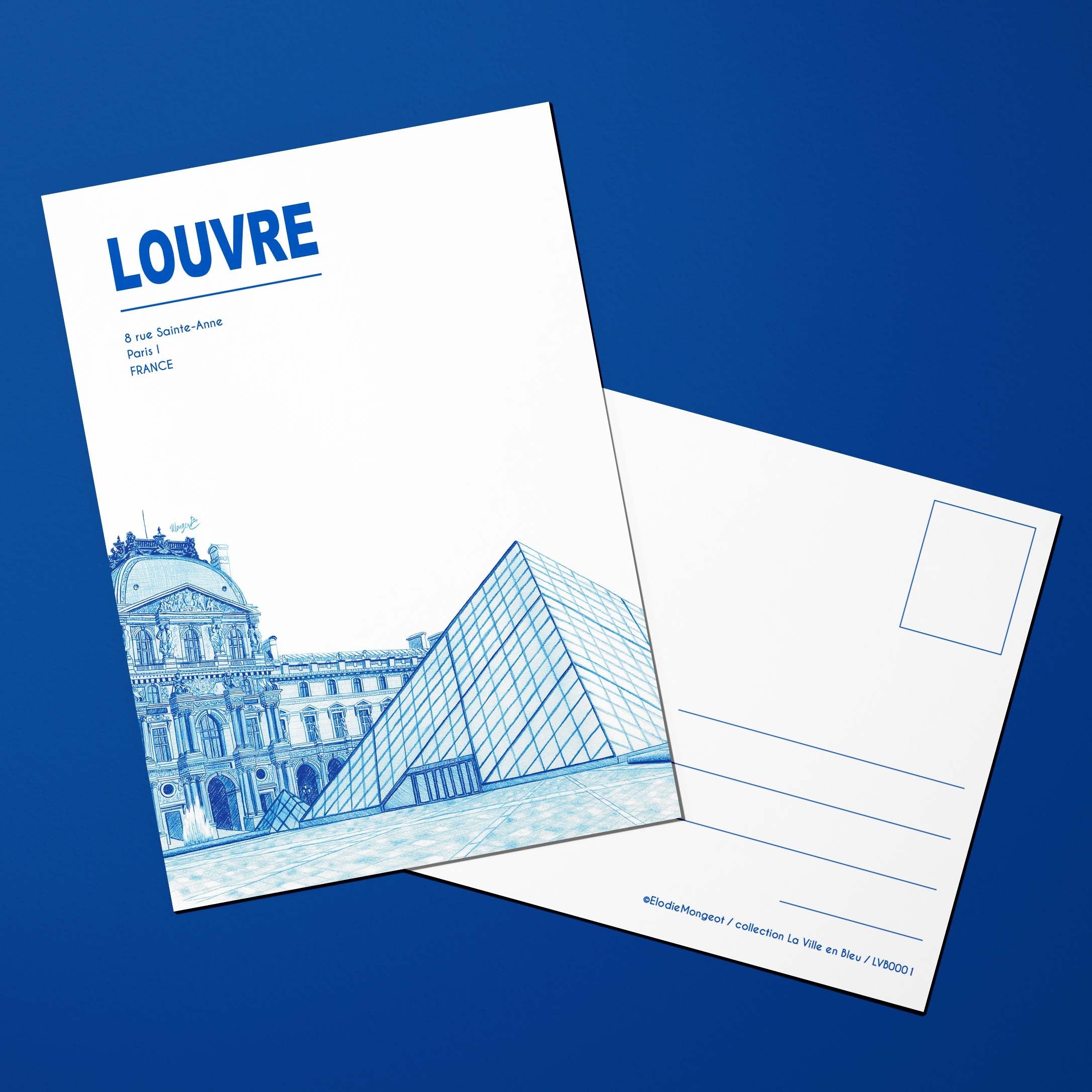 Carte postale La Ville en Bleu Louvre