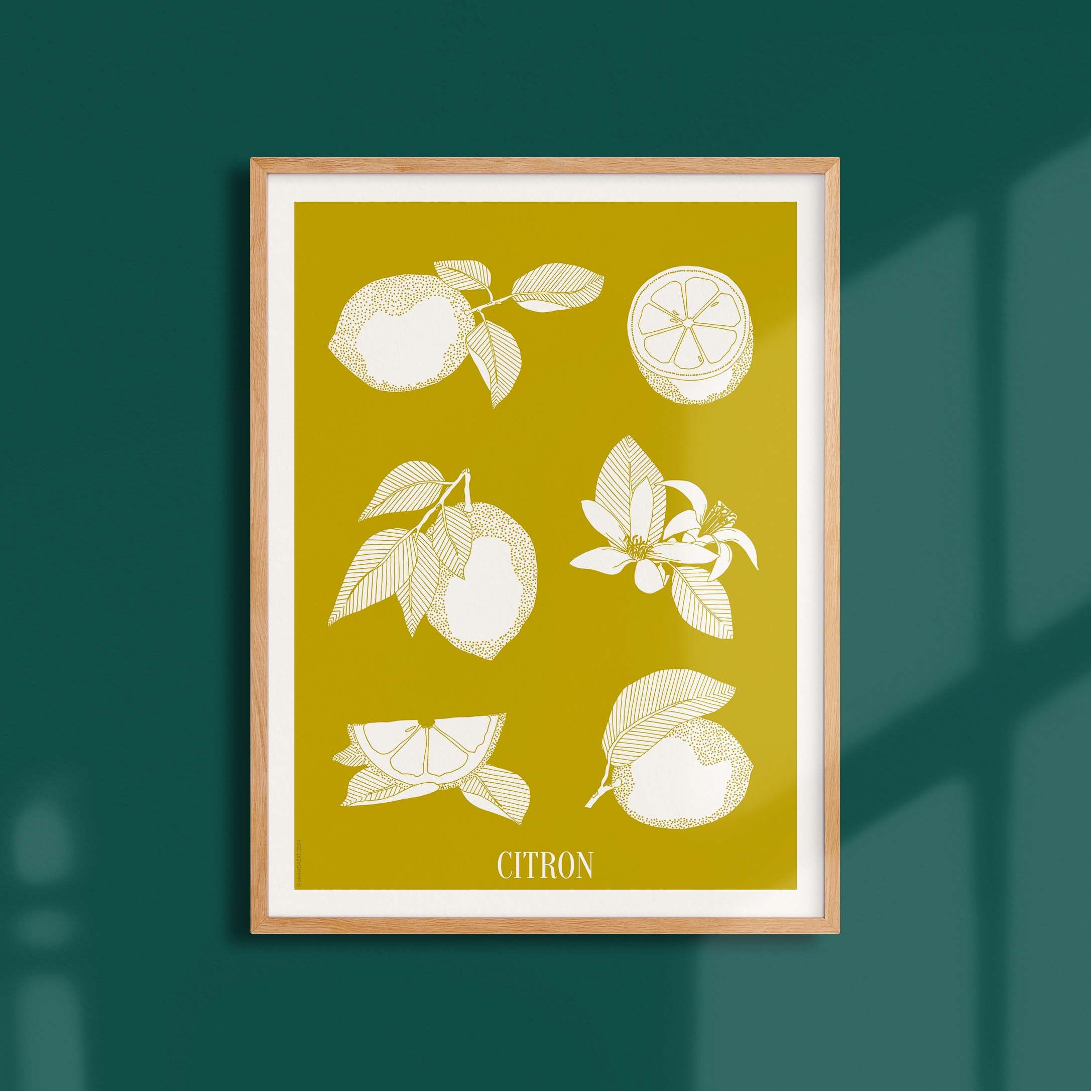 Affiche atelierDAZAT Citron coloré
