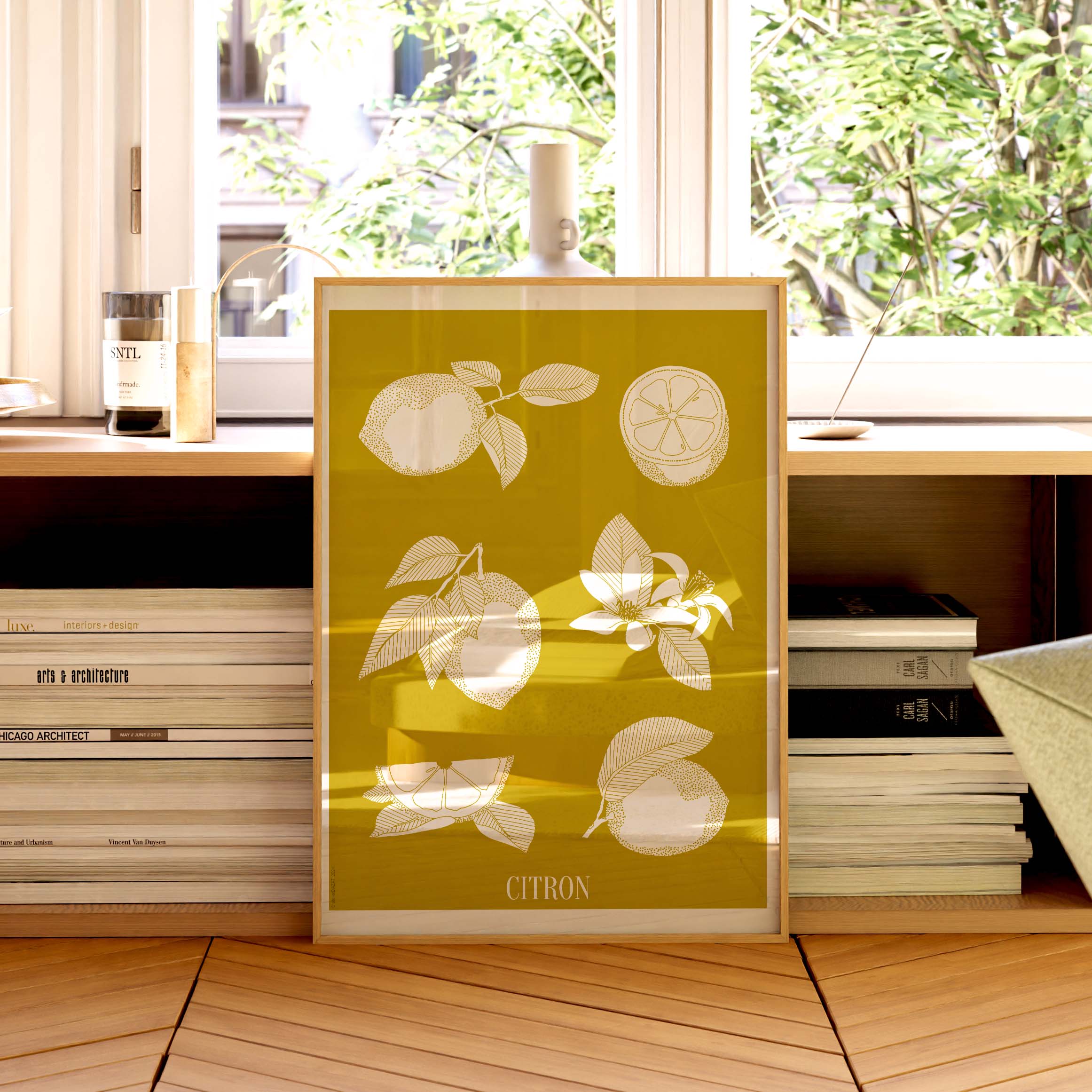 Affiche atelierDAZAT Citron coloré