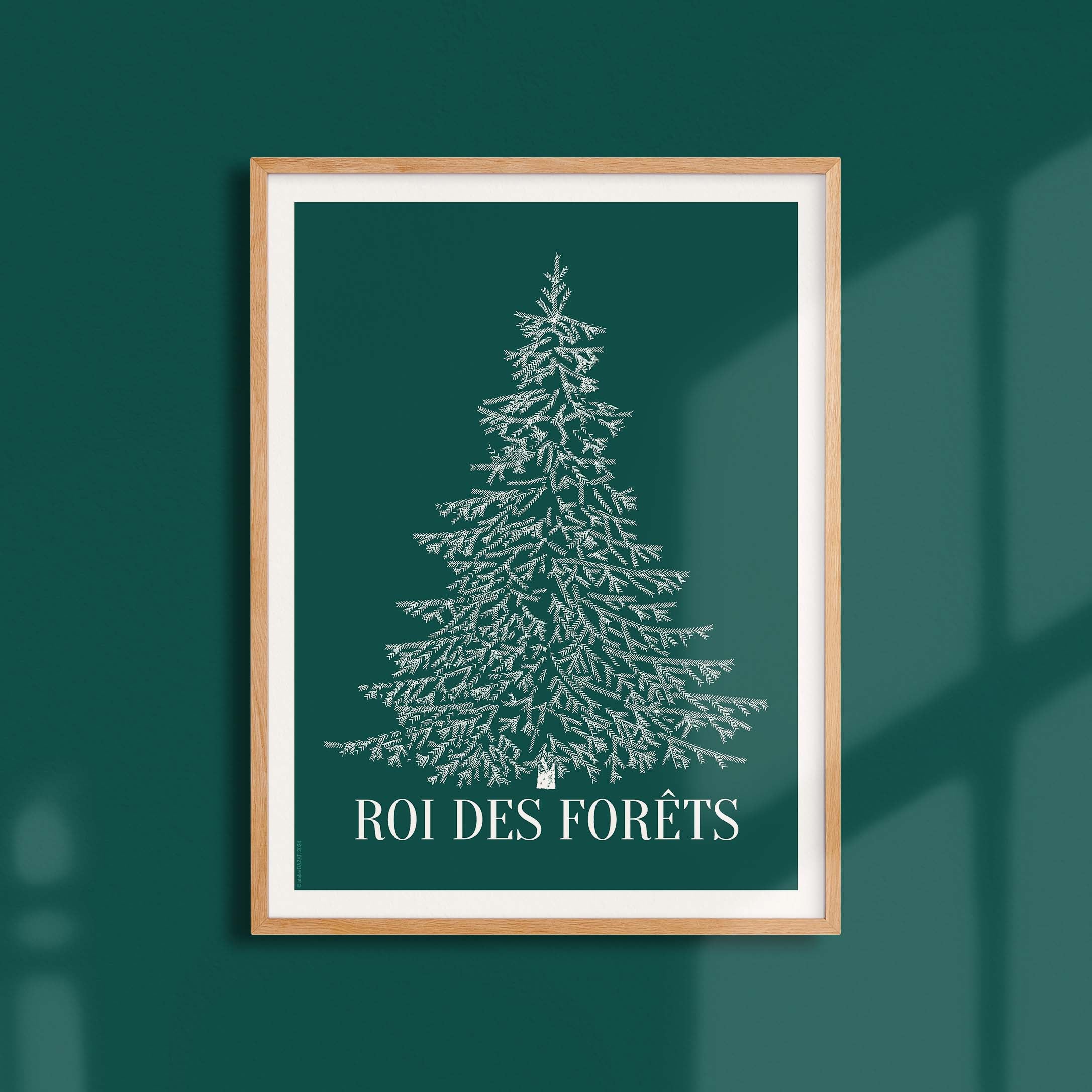 Affiche atelierDAZAT Roi des forêts coloré