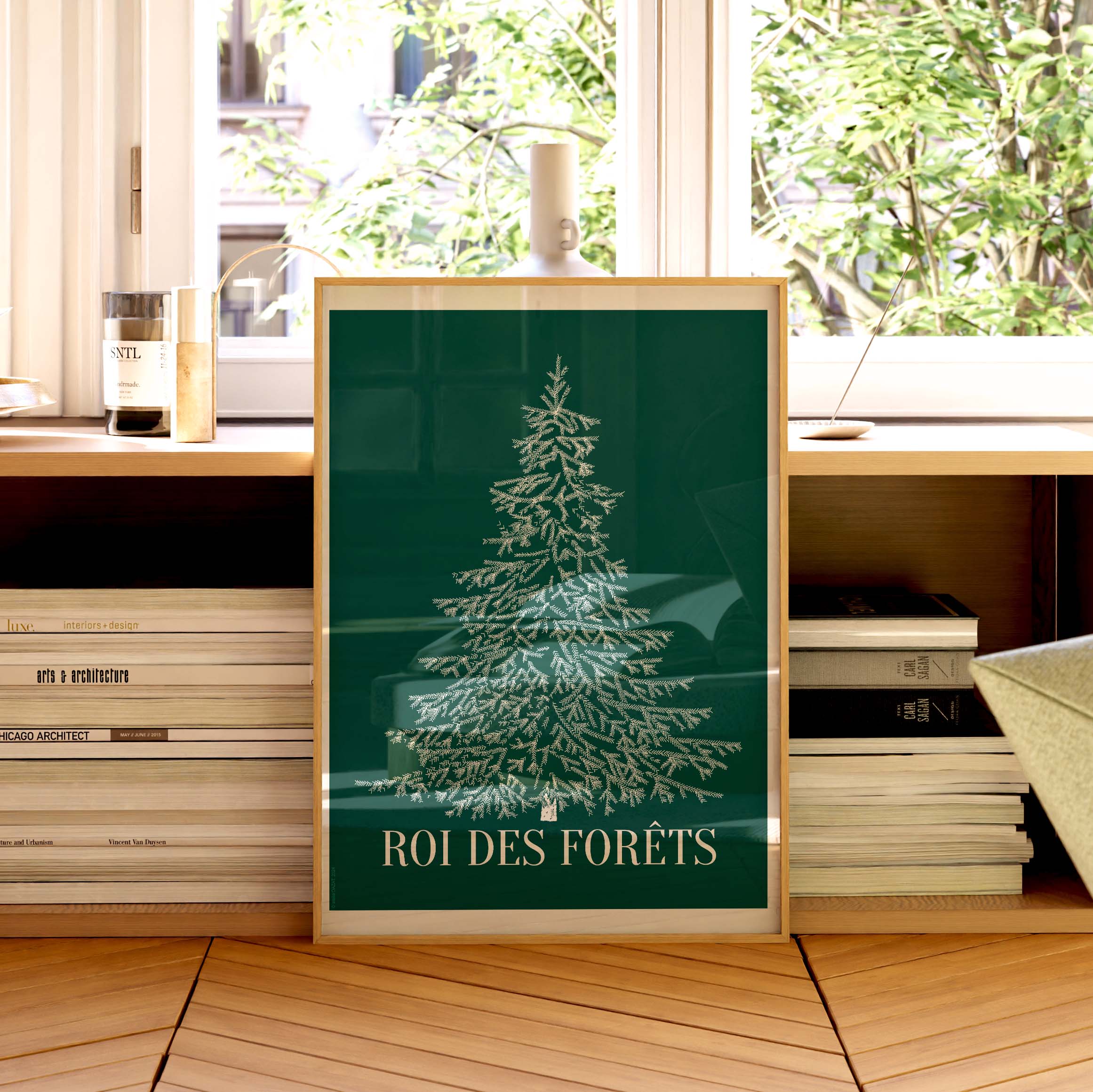 Affiche atelierDAZAT Roi des forêts coloré