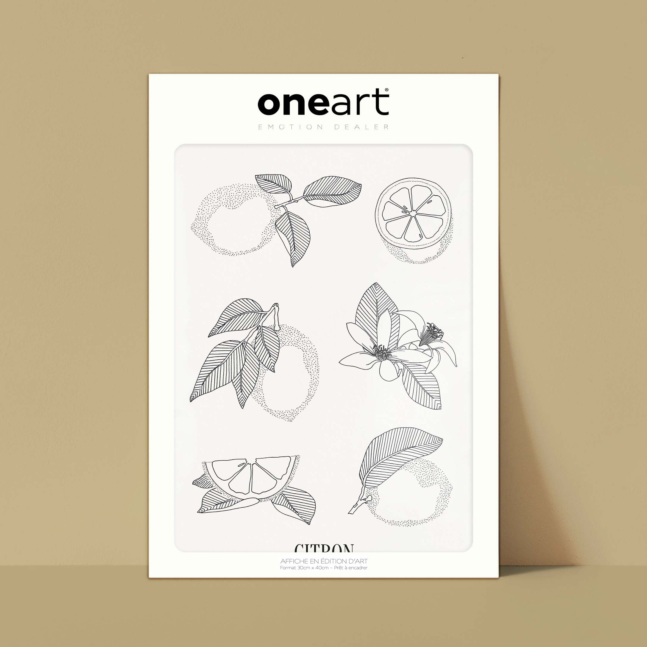 Affiche "Les Imparfaits" atelierDAZAT Citron